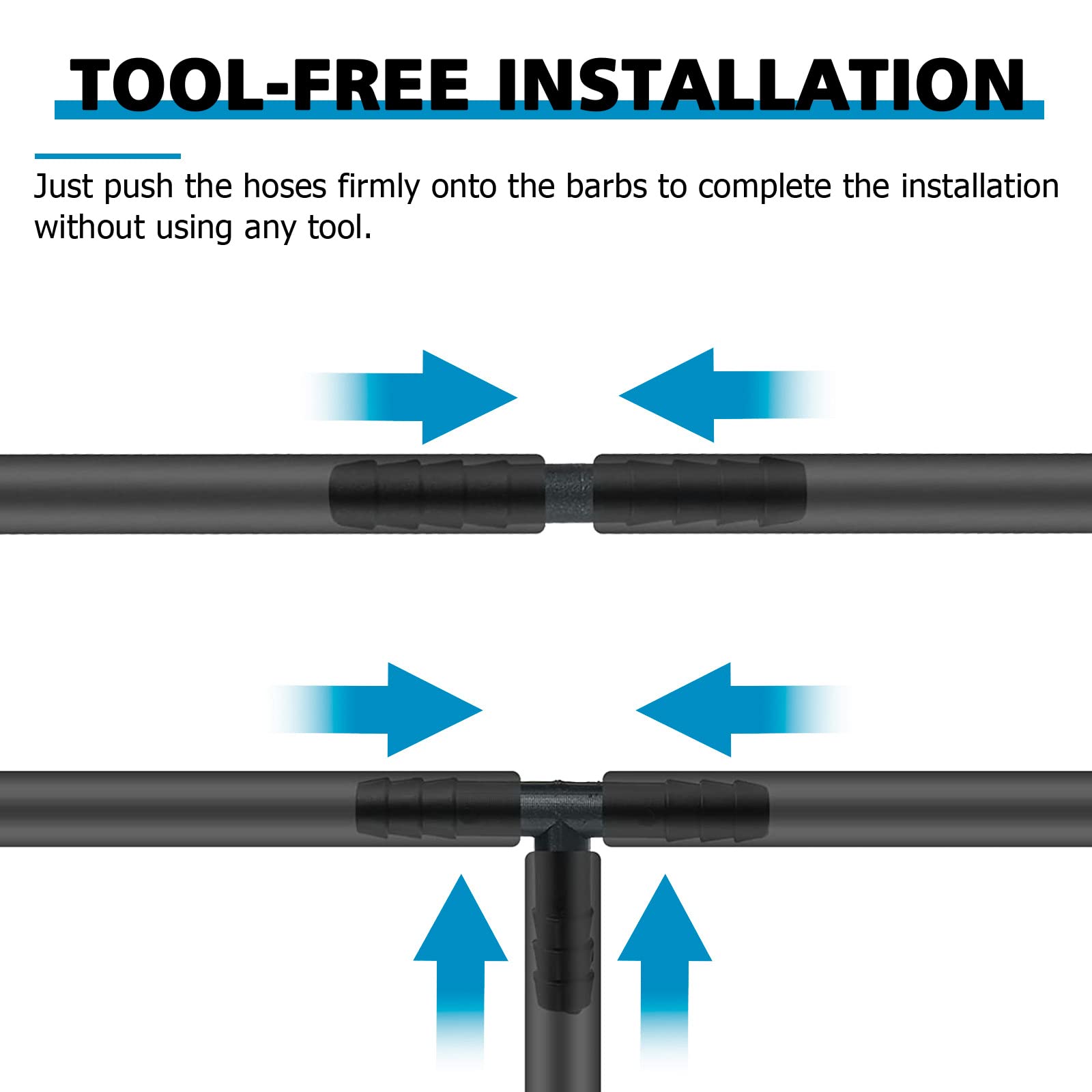 115 Pcs Vacuum Connector Assortment Heat Resistance 240?(460?)12 Sizes Automotive Vacuum Tubing Connector Vacuum Tee Connector Assortment Kit (Black,Nylon)