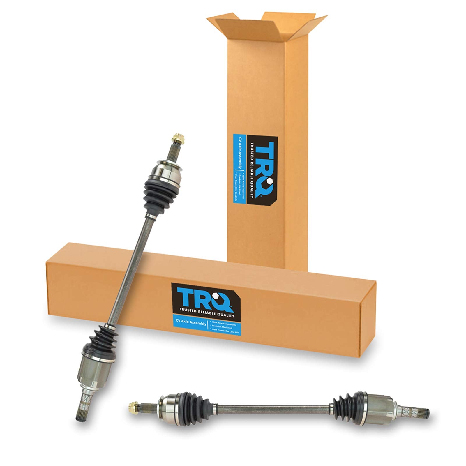 Trq Front Cv Axle Shaft Assembly Set Compatible With 2008-2015 Subaru Impreza 2005-2009 Legacy Outback