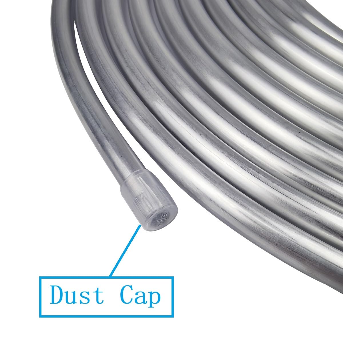 3/8 Fuel Line, 3003 Grade Aluminium Tubing for Brake Line, Metal Gas Line, Refrigeration Equipment, [3/8   OD][L:25FT.][ Wall Th