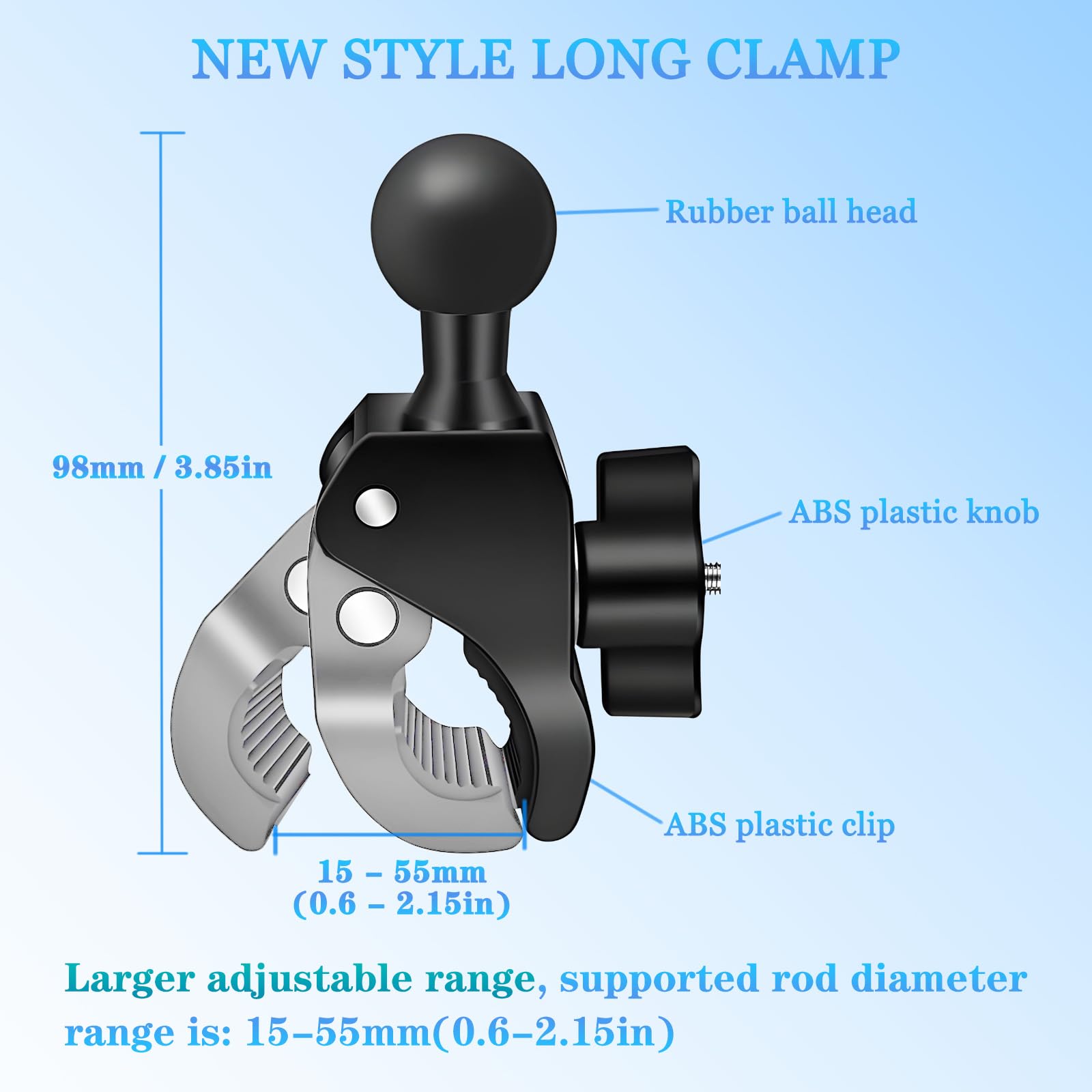 Starlink Mini Mount, RV Ladder Pole Mount, Starlink Mini Car Roof Rack Adjustable Clamp, for RV Ladder Pole Yacht Camper, Star L