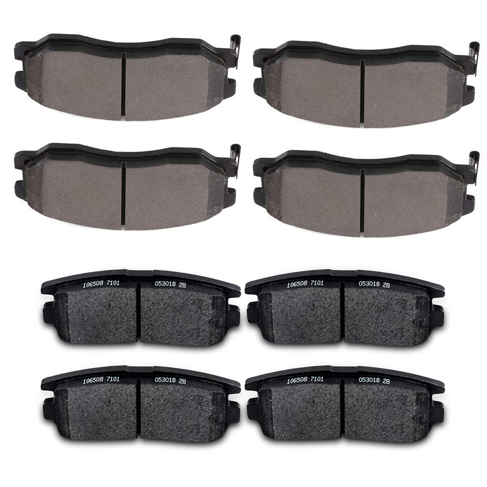 Ceramic Brake Pads Kits,Scitoo 8Pcs Brakes Pads Set Fit For 12-15 For Chevrolet Captiva Sport,07-09 For Chevrolet Equinox,07-09 