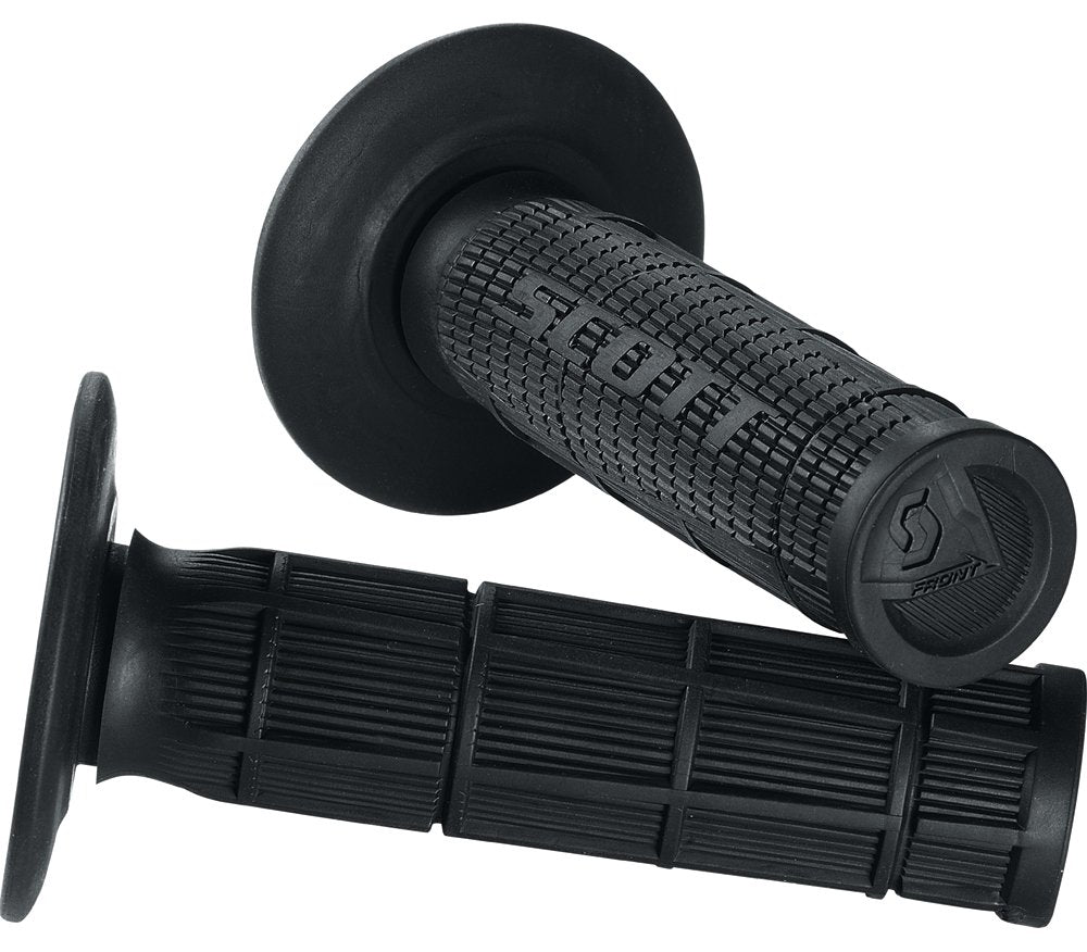 Scott Sports 233927-0001 Black Radial Half Waffle Motorcycle Grips