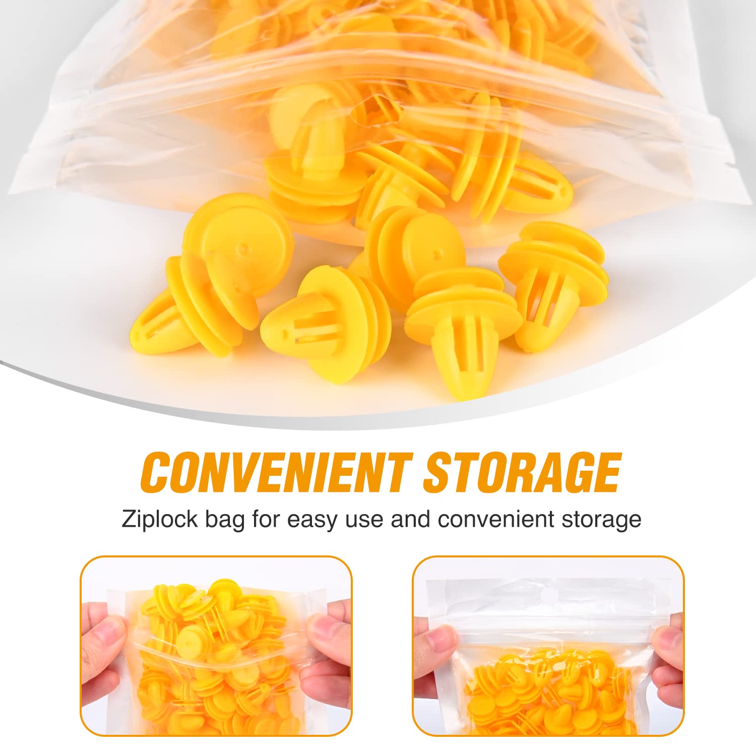 Gooacc 50Pcs 9.5Mm Hole Door Trim Panel Retainer Clips Compatible With Hyundai 82315-38000 Accent Azera Elantra Equus Santa Fe S