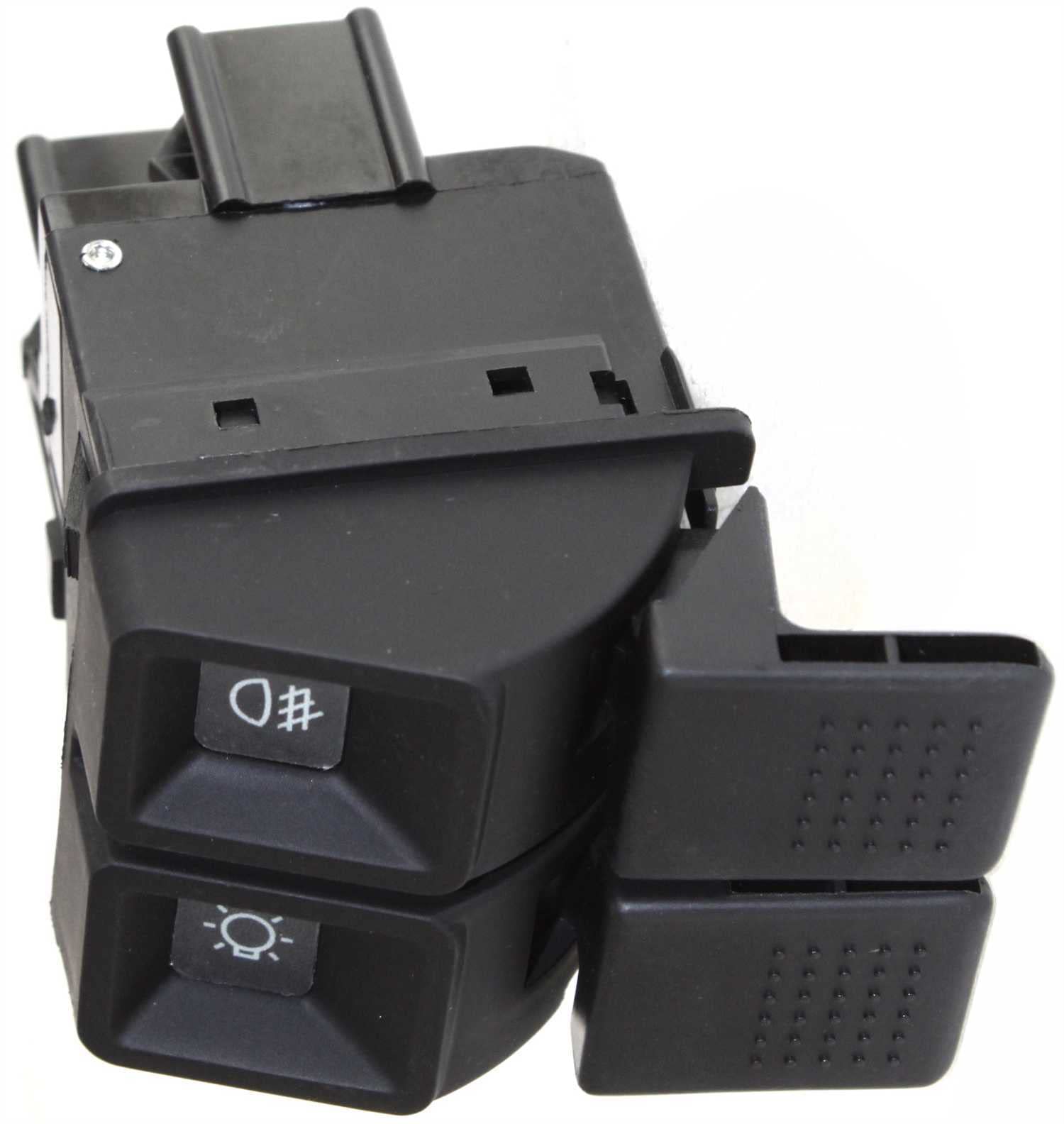 Evan Fischer Headlight Switch Compatible with 1987-1993 Ford Mustang, GT, LX, SVT Cobra, SVT Cobra R Models, Black, with Fog Lig