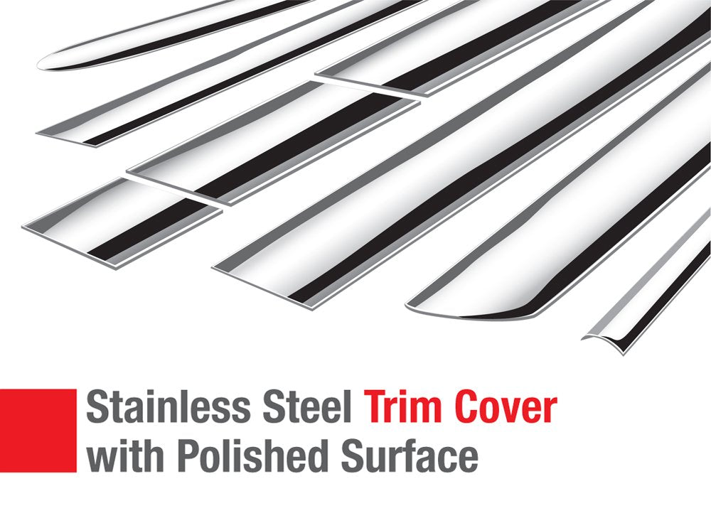 Made In Usa! Compatible With 2010-2016 Cadillac Srx 8Pc Stainless Steel Chrome Pillar Post Trim