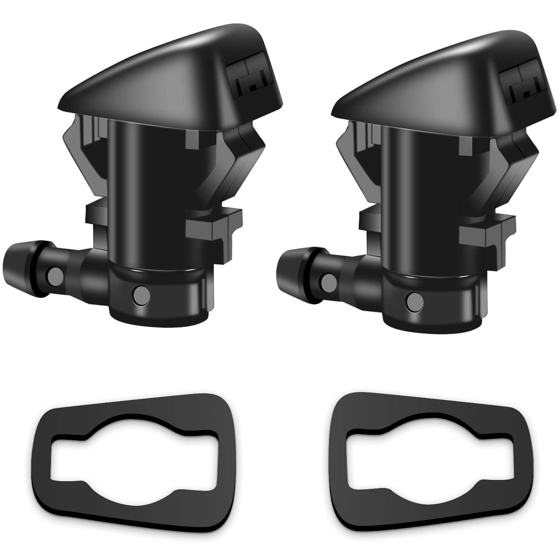 Windshield Washer Nozzle Kit Fit For 2005-2016 Jeep Grand Cherokee, 2005-2013 Chevy Malibu, 2005-2010 Pontiac G6, 2007-2010 Satu
