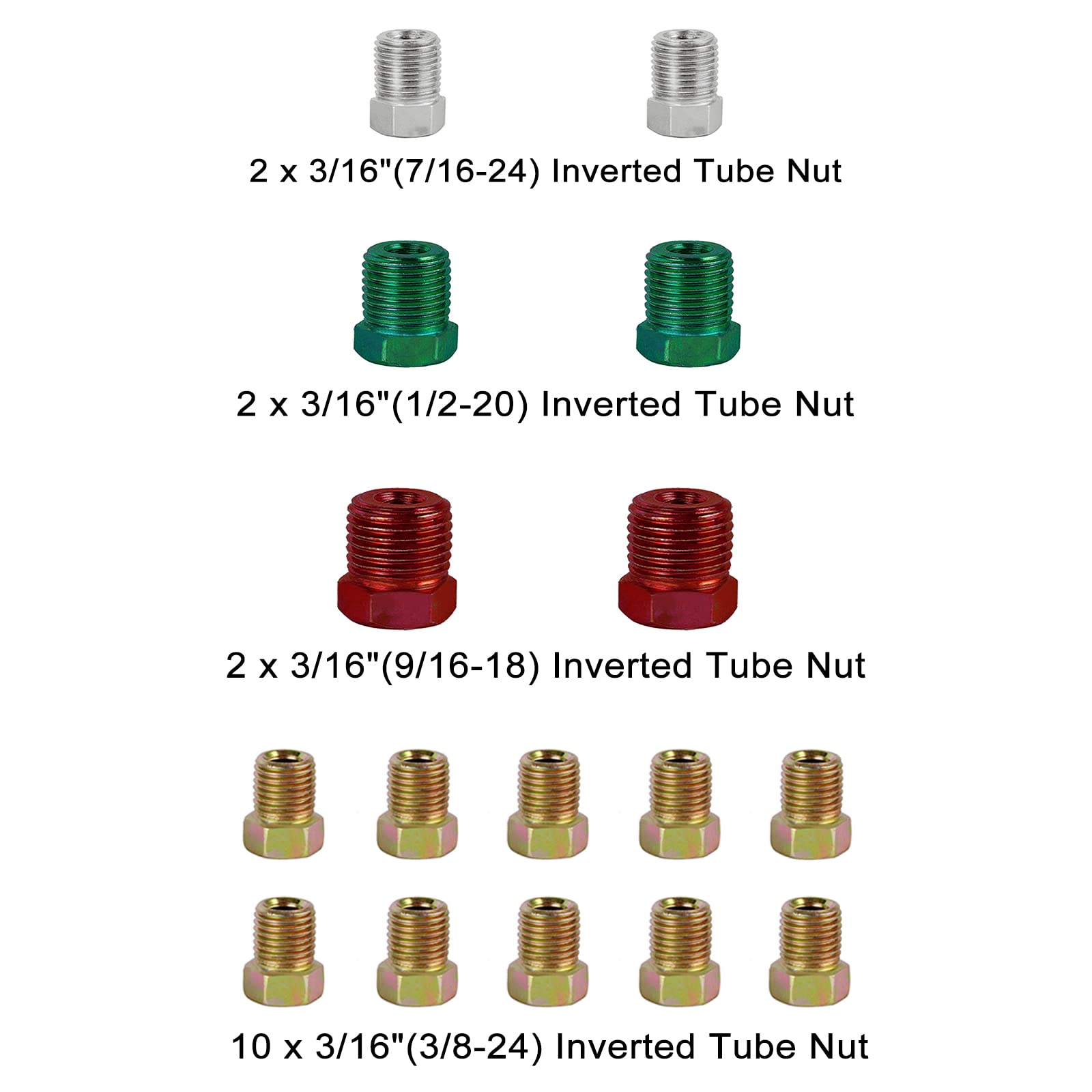 Muhize Upgraded 3/16 Copper Nickel Brake Line - 25Ft Non-Magnetic Brake Tubing With 16 Fittings For Corrosion Resistance