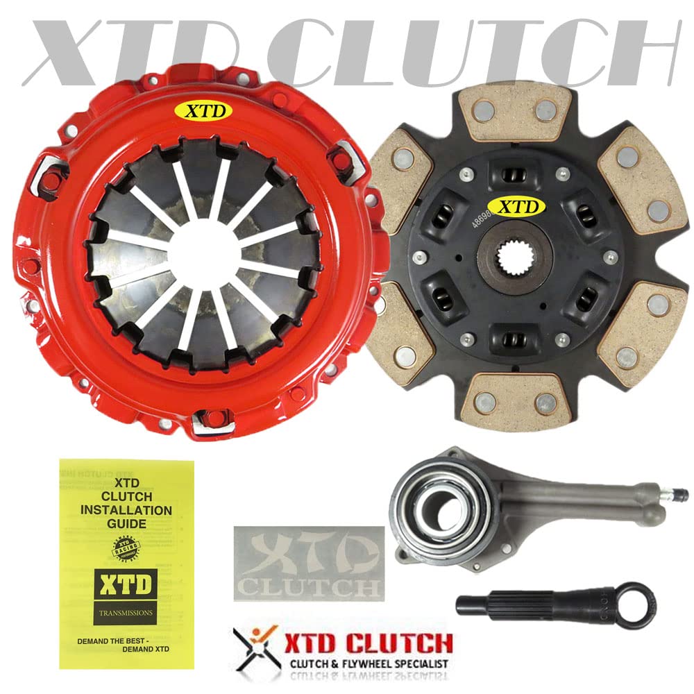 Xtd Stage 3 Miba Clutch Kit Compatible With 2002-2003 Mitsubishi Lancer Es Ls Oz Rally 2.0L W/Slave Cylinder