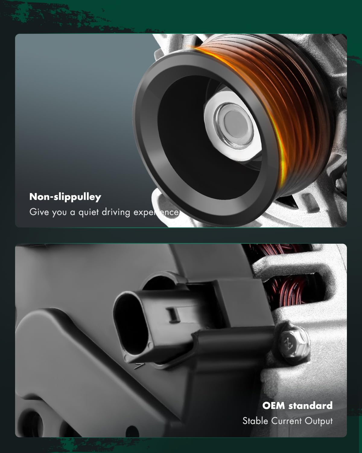 SCITOO Alternator Compatible with 1.8L 2.0L for Volkswagen for Beetle 1999-2005, for Golf 1999-2006, for Jetta 1999-2005 - 12V 9