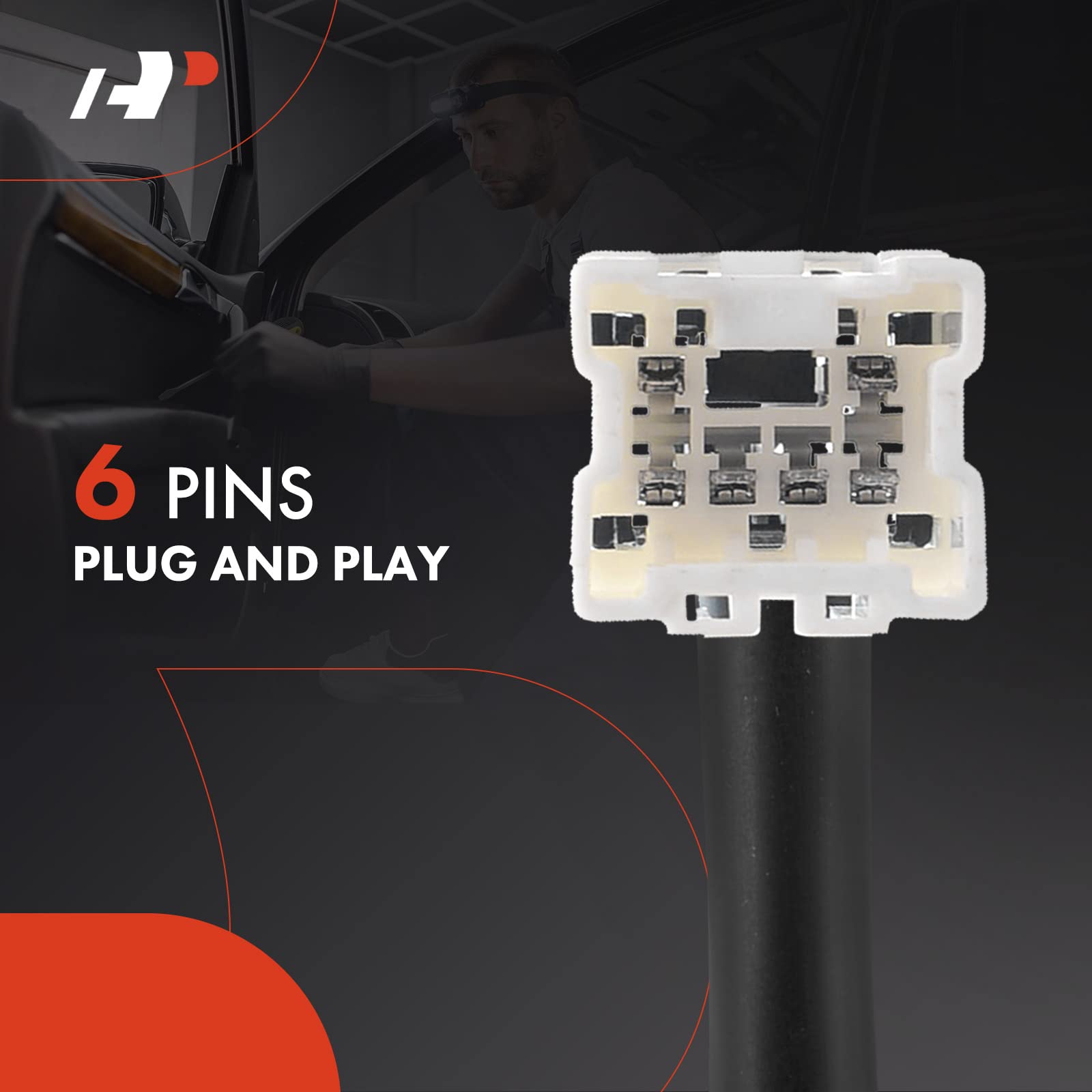 A-Premium Front Right Power Window Lift Motor Compatible with Infiniti G35 2003-2007 Coupe & Nissan 350Z 2003-2008 Coupe, 350Z 2004-2009 Convertible, with Anti-Clip Function, Replace# 80730CD000