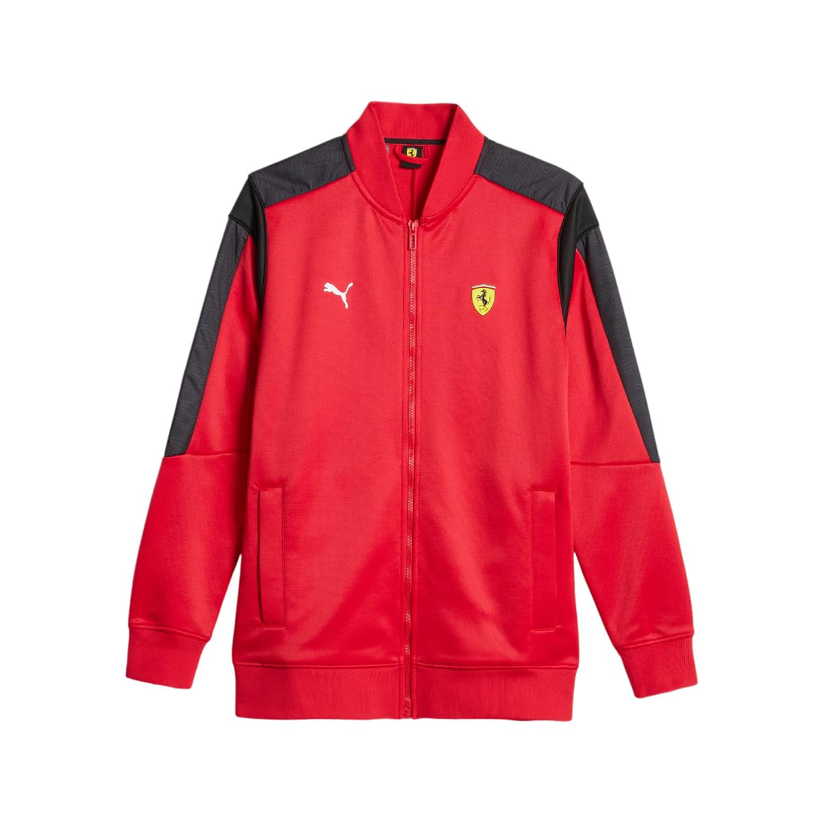 PUMA Men's Scuderia Ferrari Race T7 Track Jacket, Rosso Corsa, Large