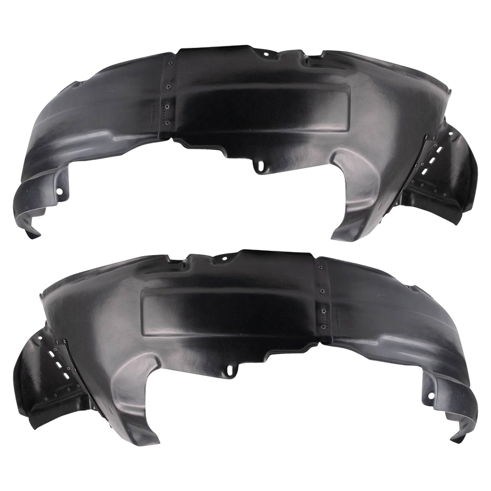 Trq Front Inner Fender Liner Set Compatible With 2010-2012 Hyundai Santa Fe Hy1248123 Hy1249123
