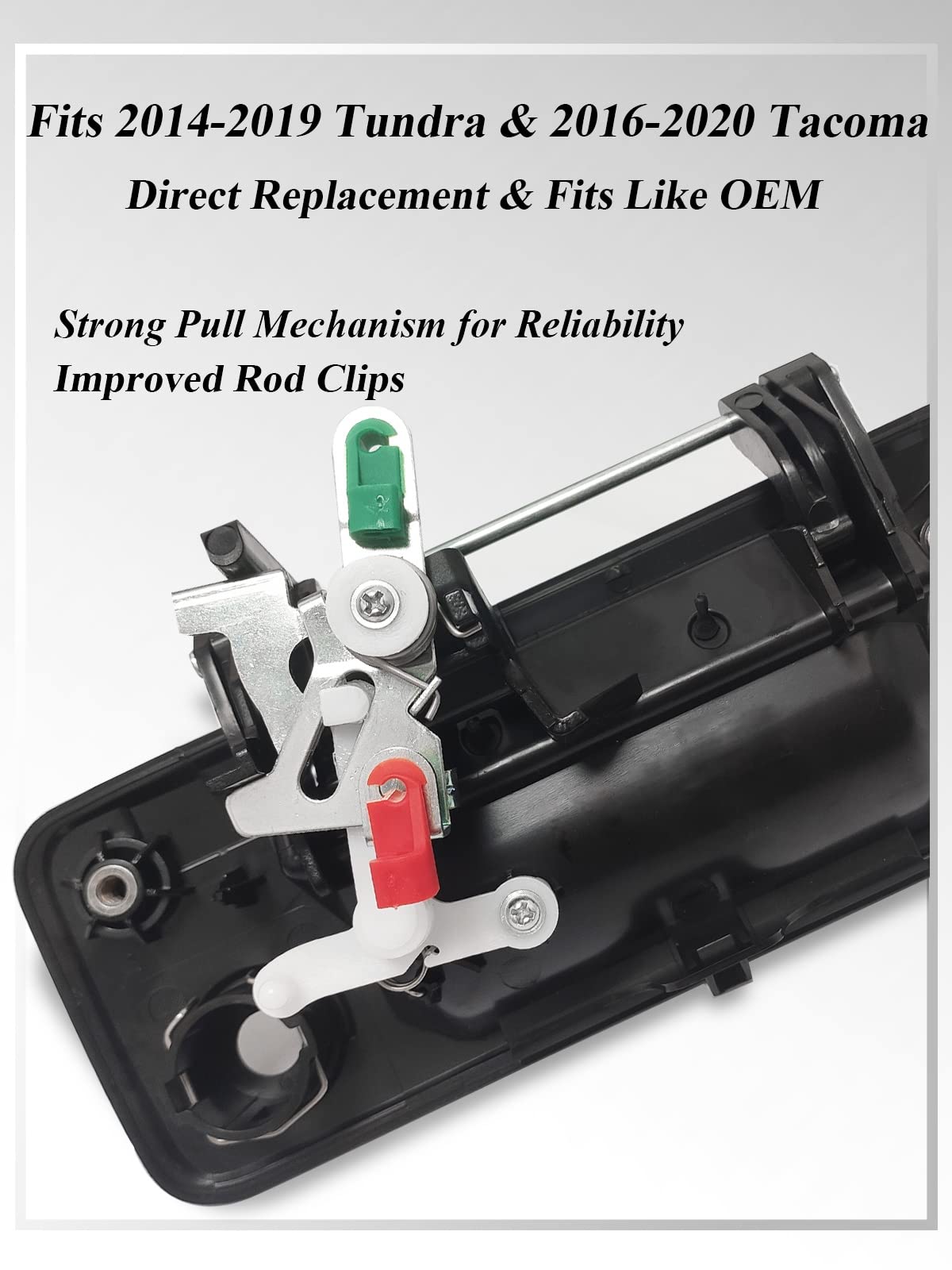 Syoauto Tailgate Handle For 2014-2019 Toyota Tundra And 2016-2020 Toyota Tacoma Liftgate Latch Handle With Rear Camera Hole Replaces# 69090-0C090, 69090-0C091