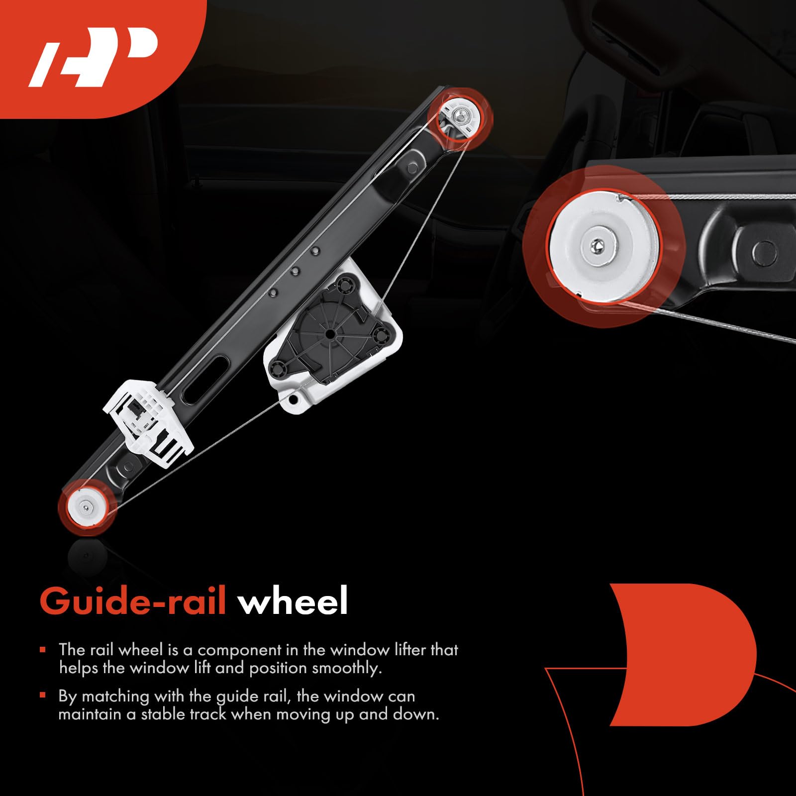 A-Premium Power Window Regulator Without Motor Replacement For Bmw E90 E91 323I 325I 328I 330I 335I M3 Rear Left Driver Side