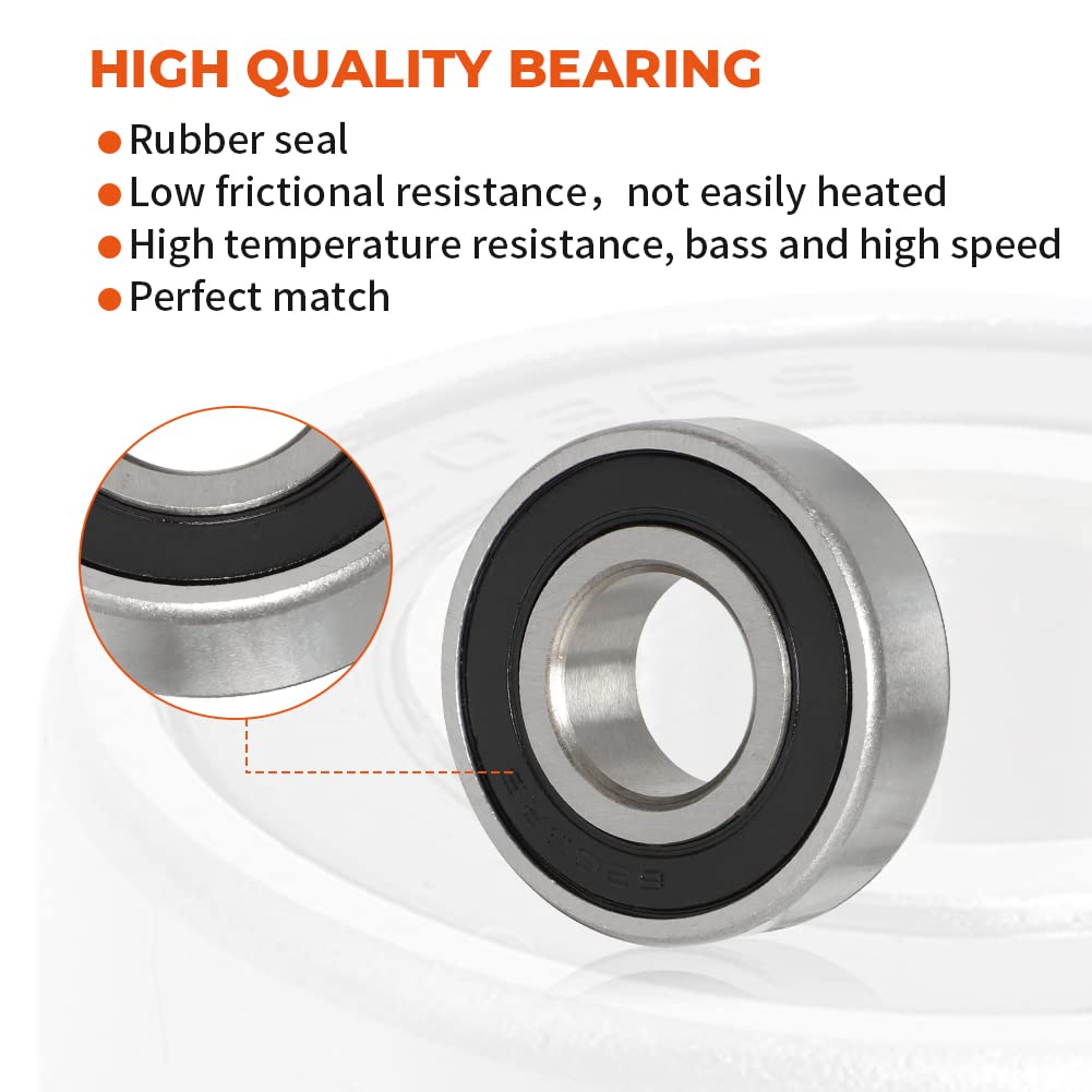 Upper Steering Stem Shaft Bushing Oil Seal & Dust Seal Bearing Kit Replaces 91205-950-003 91258-Hb3-003 53221-Hc4-004 96150-6004