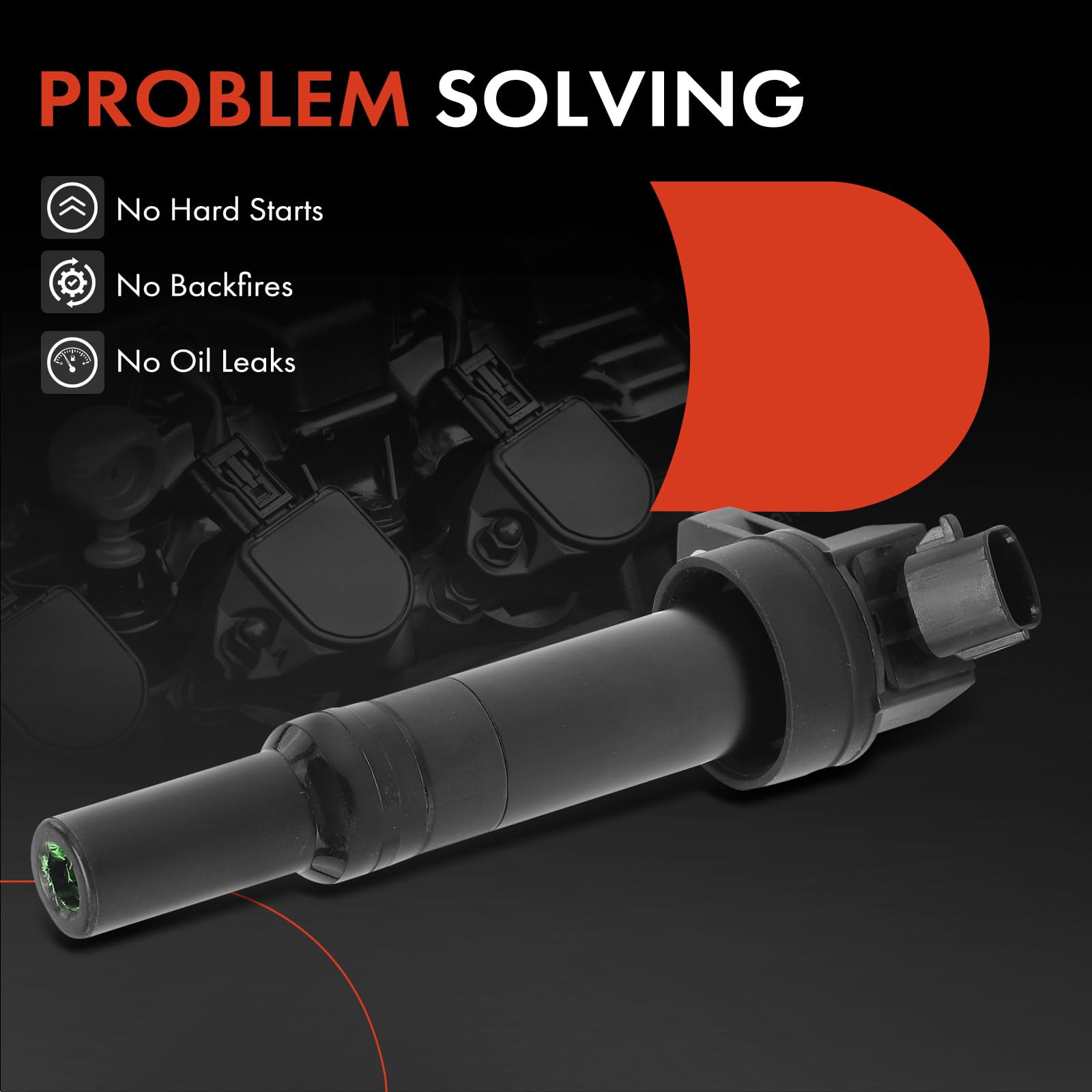 A-Premium Ignition Coil Pack Set of 4 Compatible with Hyundai Elantra 2011-2016, Tucson 2014-2020, Kia Forte 2014-2016, Soul 2012-2019, 1.8L 2.0L Engine