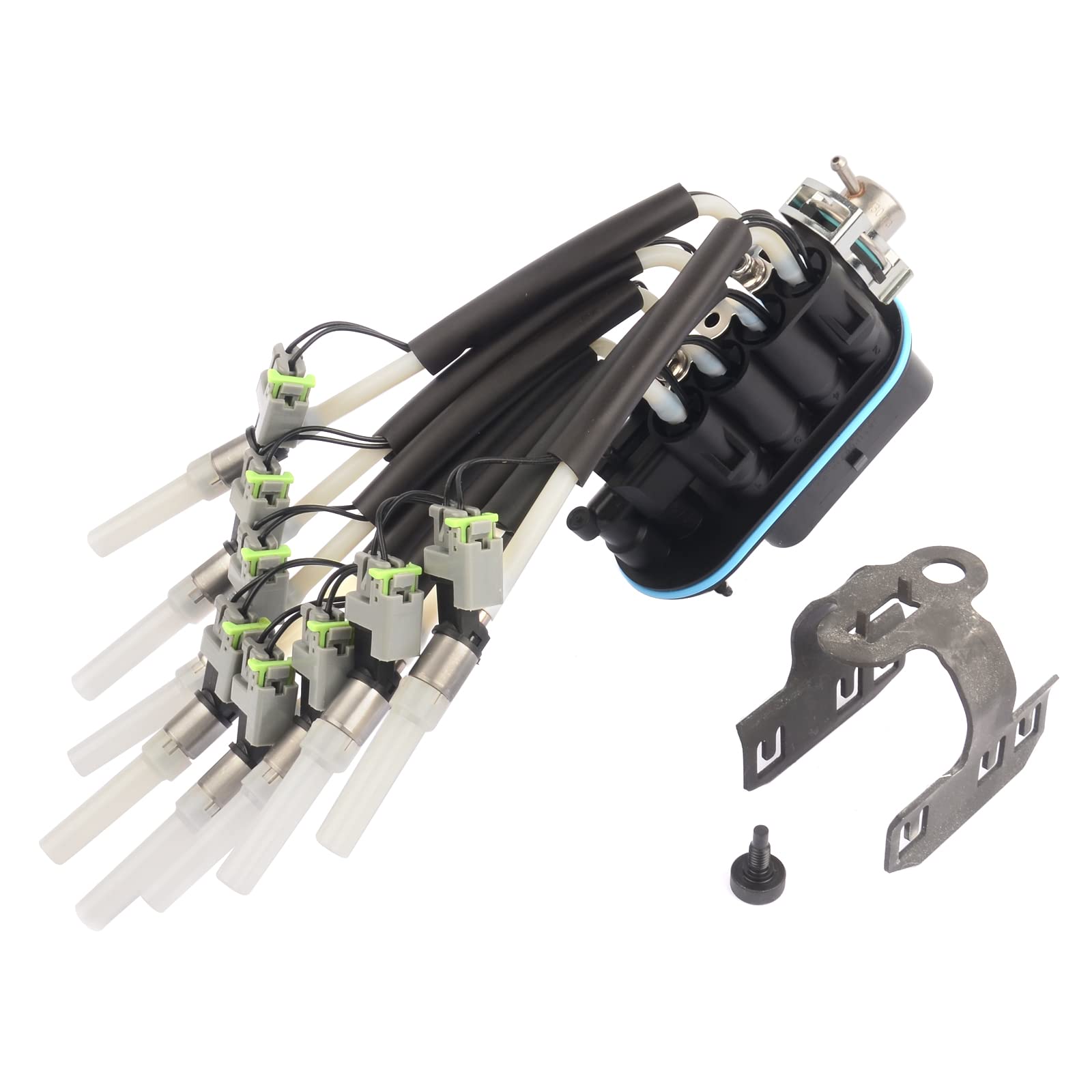 FJ504 Spider Fuel Injector wi/ 8 Cylinder Compatible with Chevy Pickup V8 5.0L 5.7L 1996-2000 25340347 17114163 FJ10566