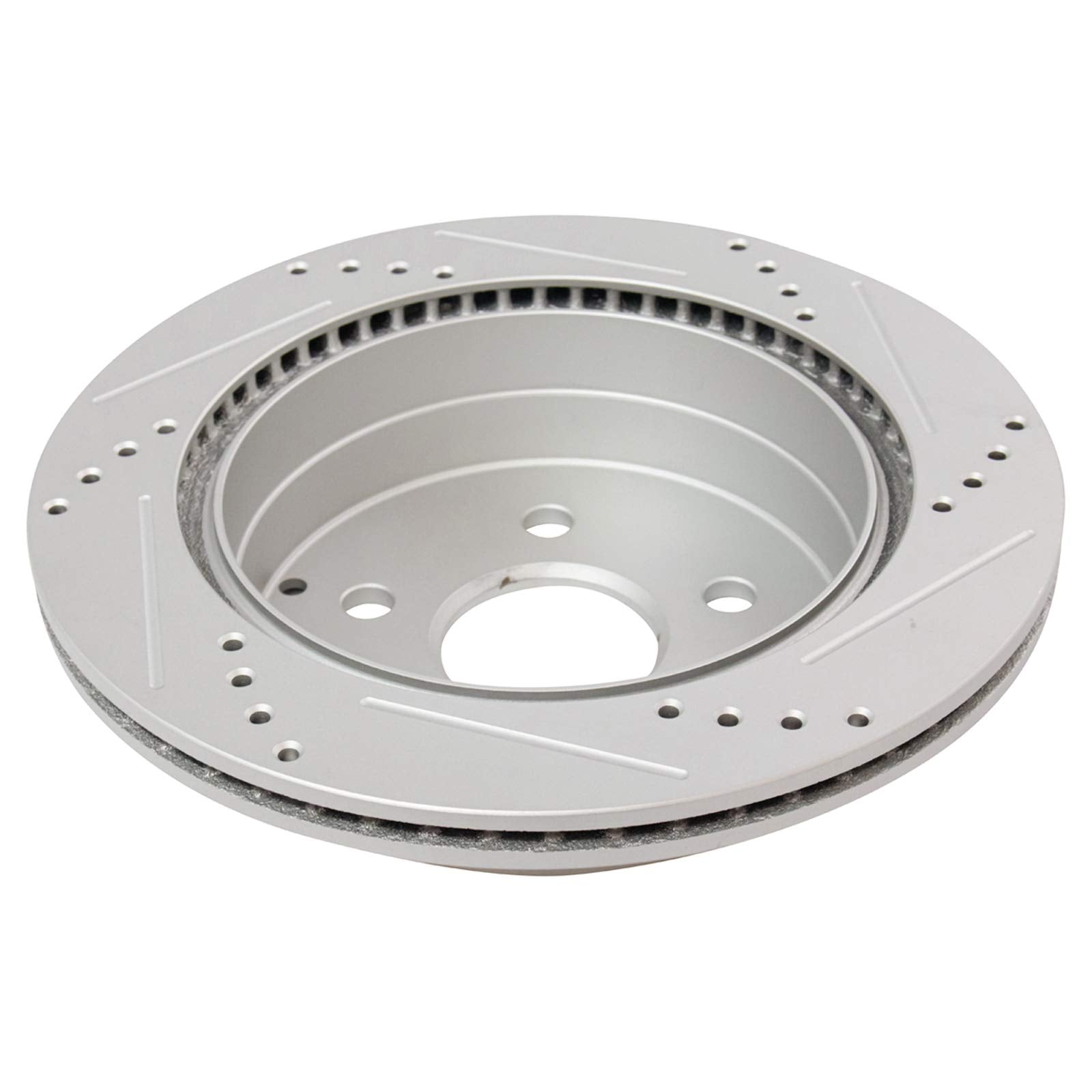 Trq Rear Performance Brake Rotors Set Premium G-Coated Compatible With 2010-2017 Chevrolet Equinox Gmc Terrain