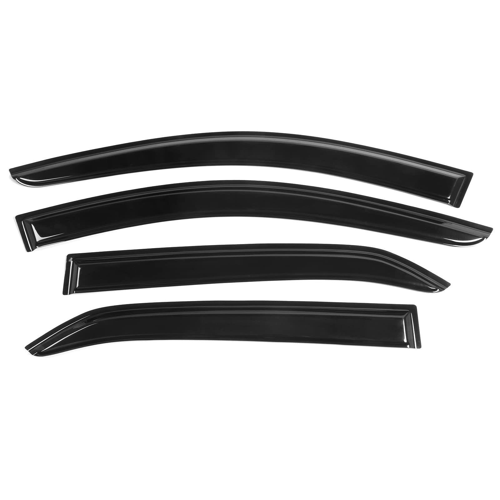 IKON MOTORSPORTS, Window Visor Compatible with 2018-2024 Chevy Equinox, Vent Sun Shade Rain Guards Side Window Deflectors 4PC Se