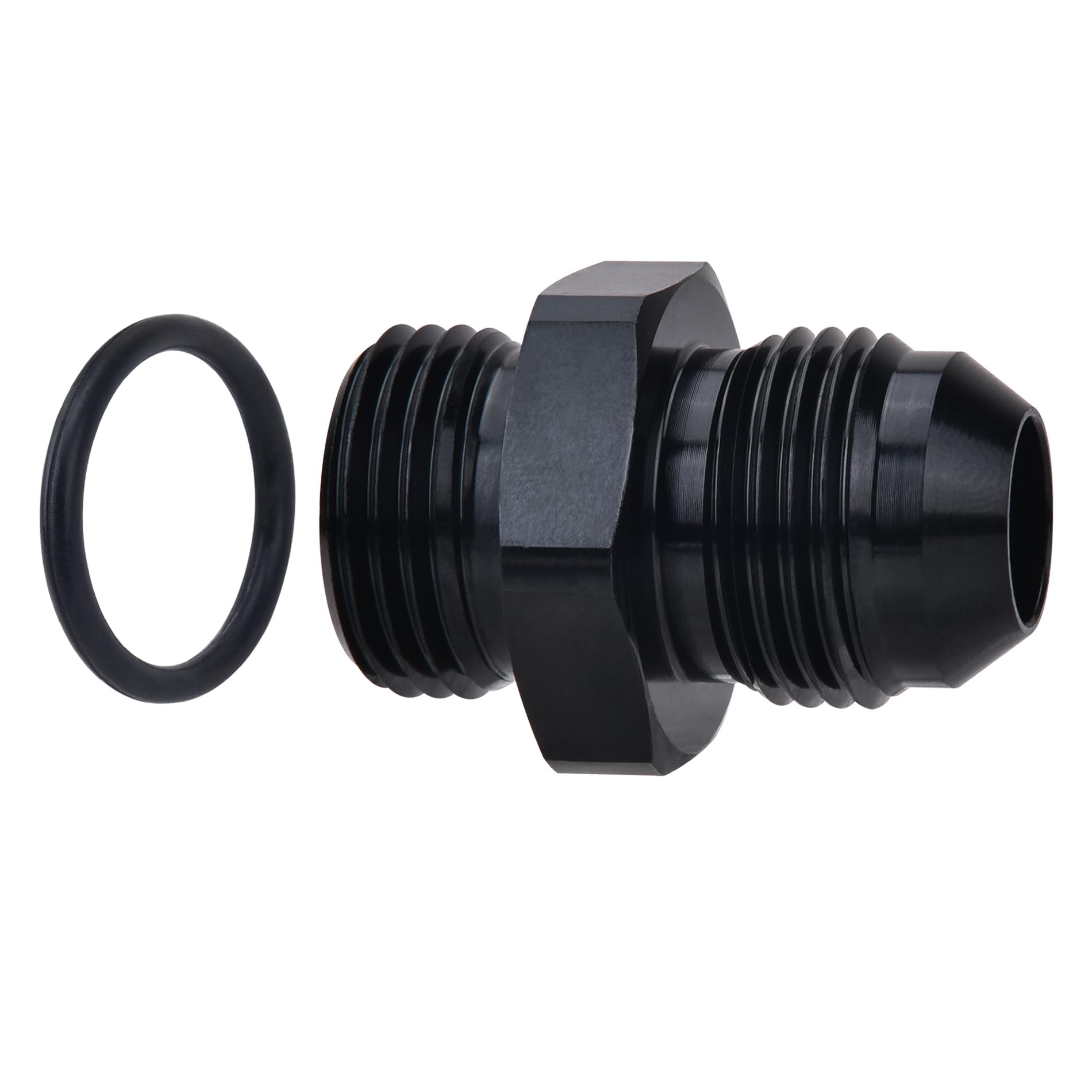 Evil Energy 6An Flare To 6An Orb Male Fuel Rail Adapter Fitting Black 2Pcs