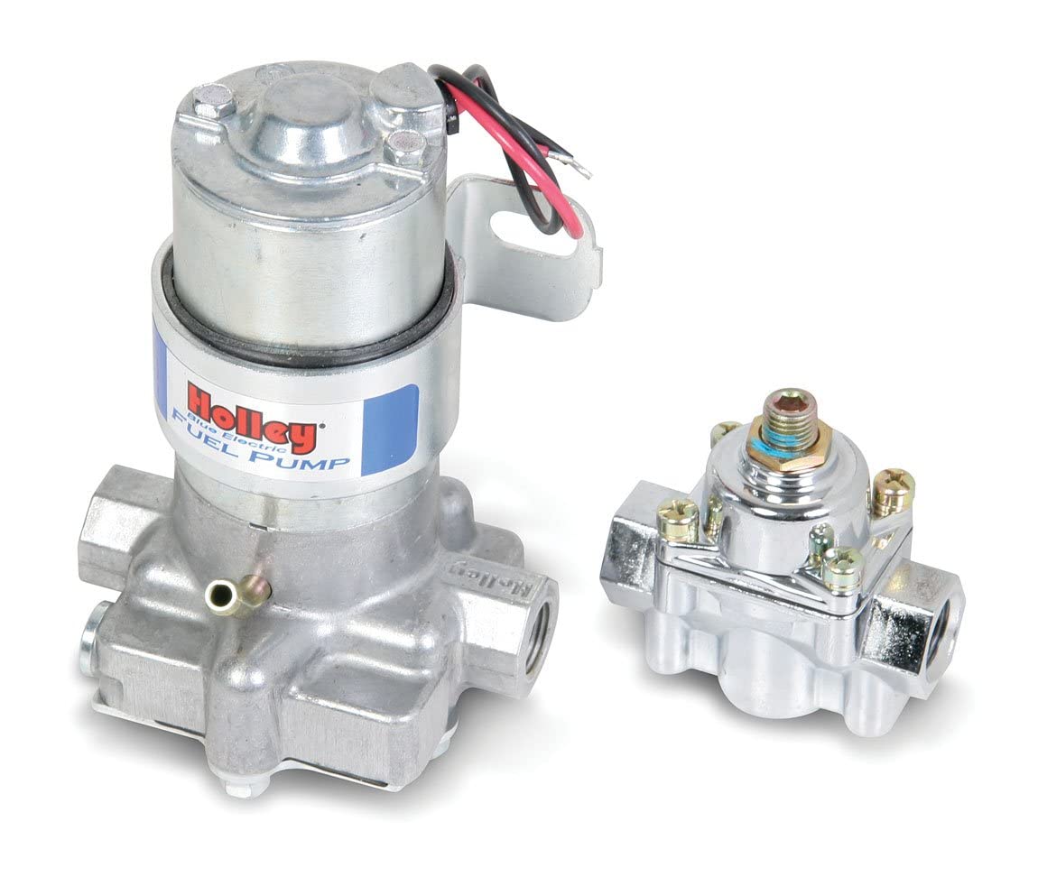 Holley 712-802-1 110 Gph Blue Electric Fuel Pump With Regulator
