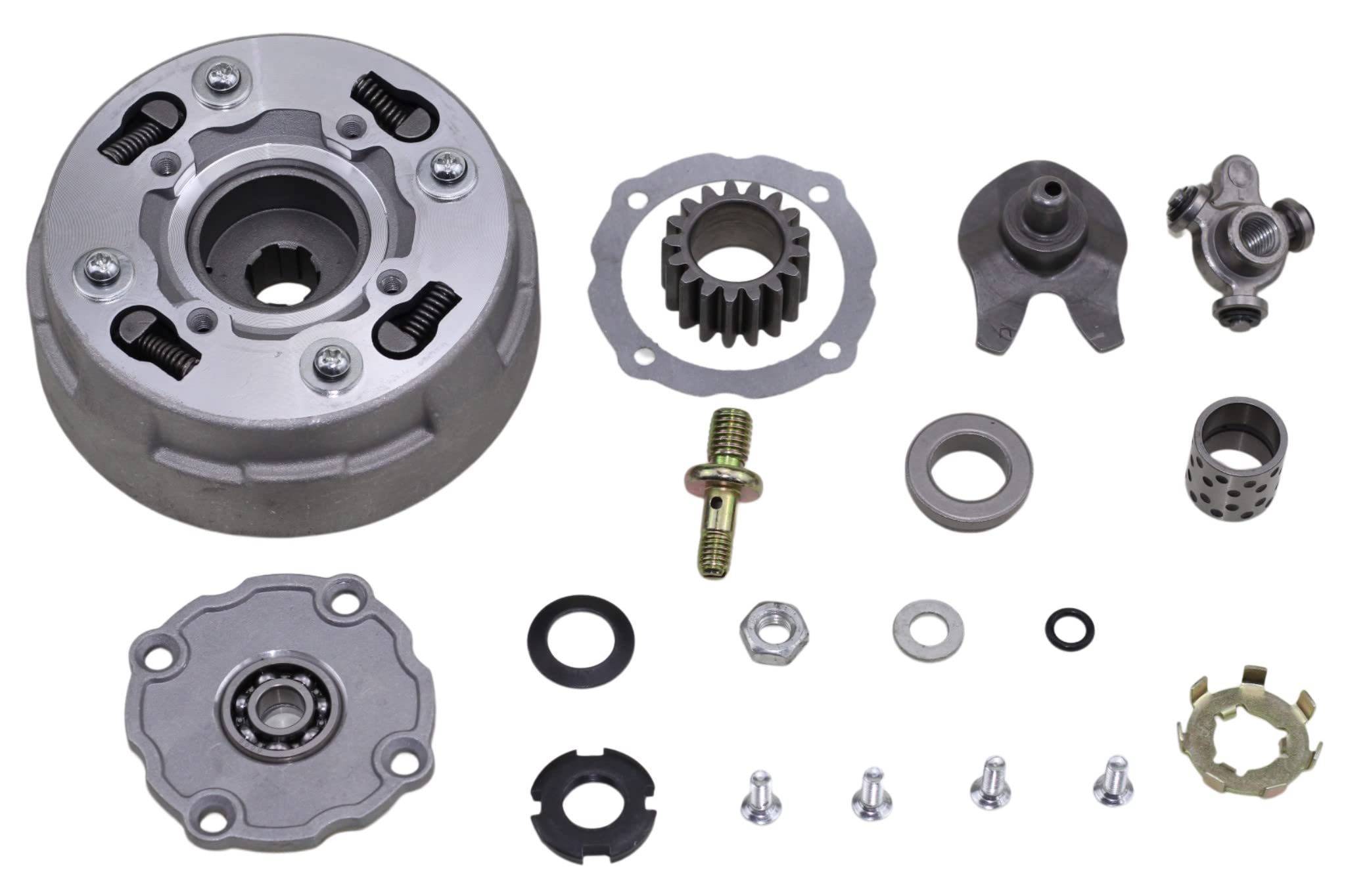 Trkimal Semi Auto Clutch Assembly 17Teeth For 50Cc 70Cc 90Cc 110Cc 125Cc 135Cc Engine Dirt Bikes Atv Quad Go-Kart Taotao Kazuma 