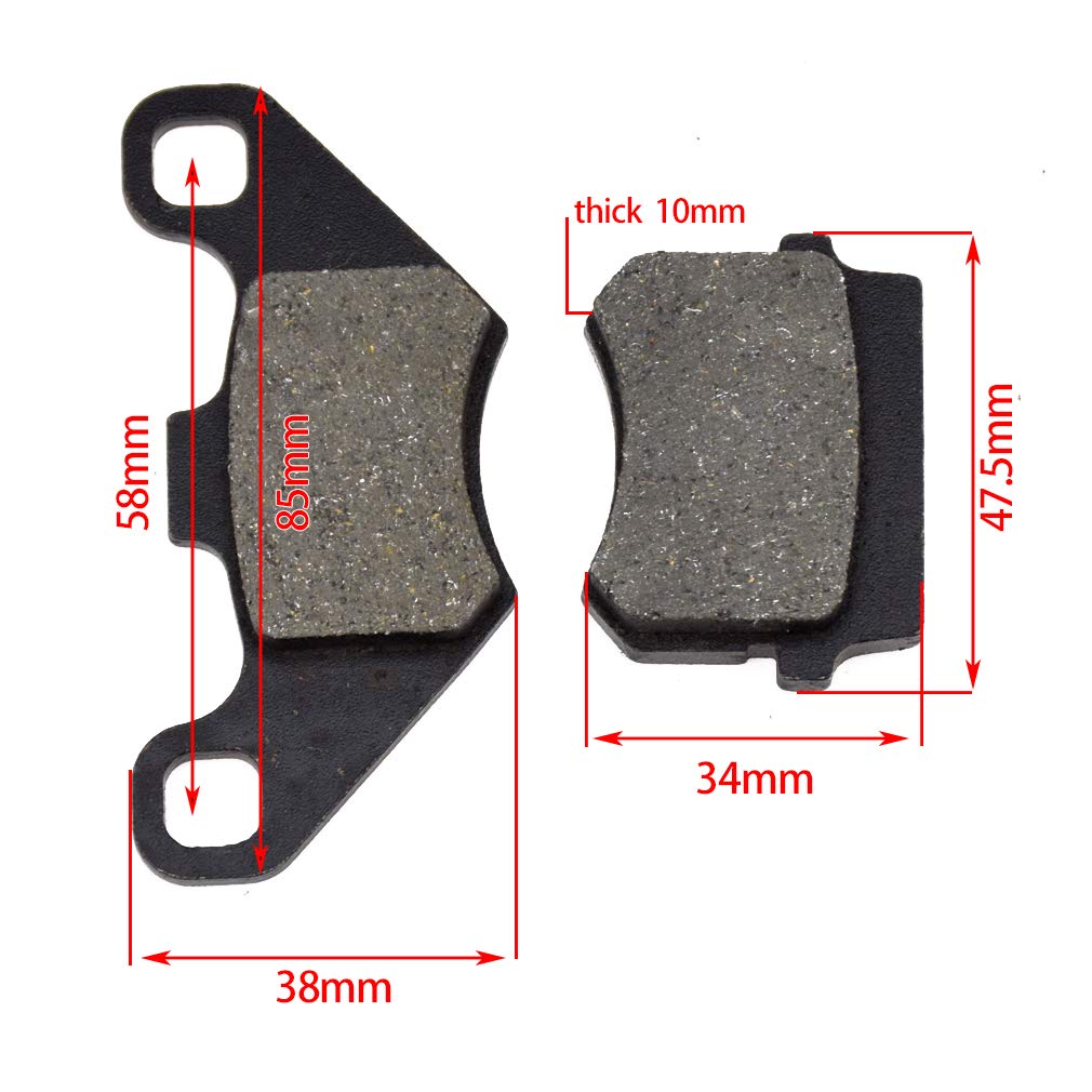 Brake Pad for TrailMaster 150CC Mid XRX 200cc Blazer 200R Twister 150 Powersports 196cc Go kart Buggy Coolster 3125B 110cc 125cc