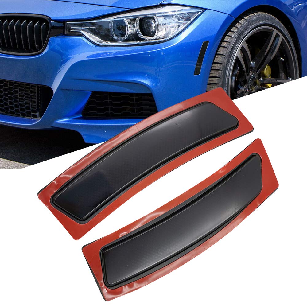 Gsrecy Front Bumper Reflector Side Marker Lights For Bmw F30 3 Series F32 F33 F36 4-Series (Smoke Lens)