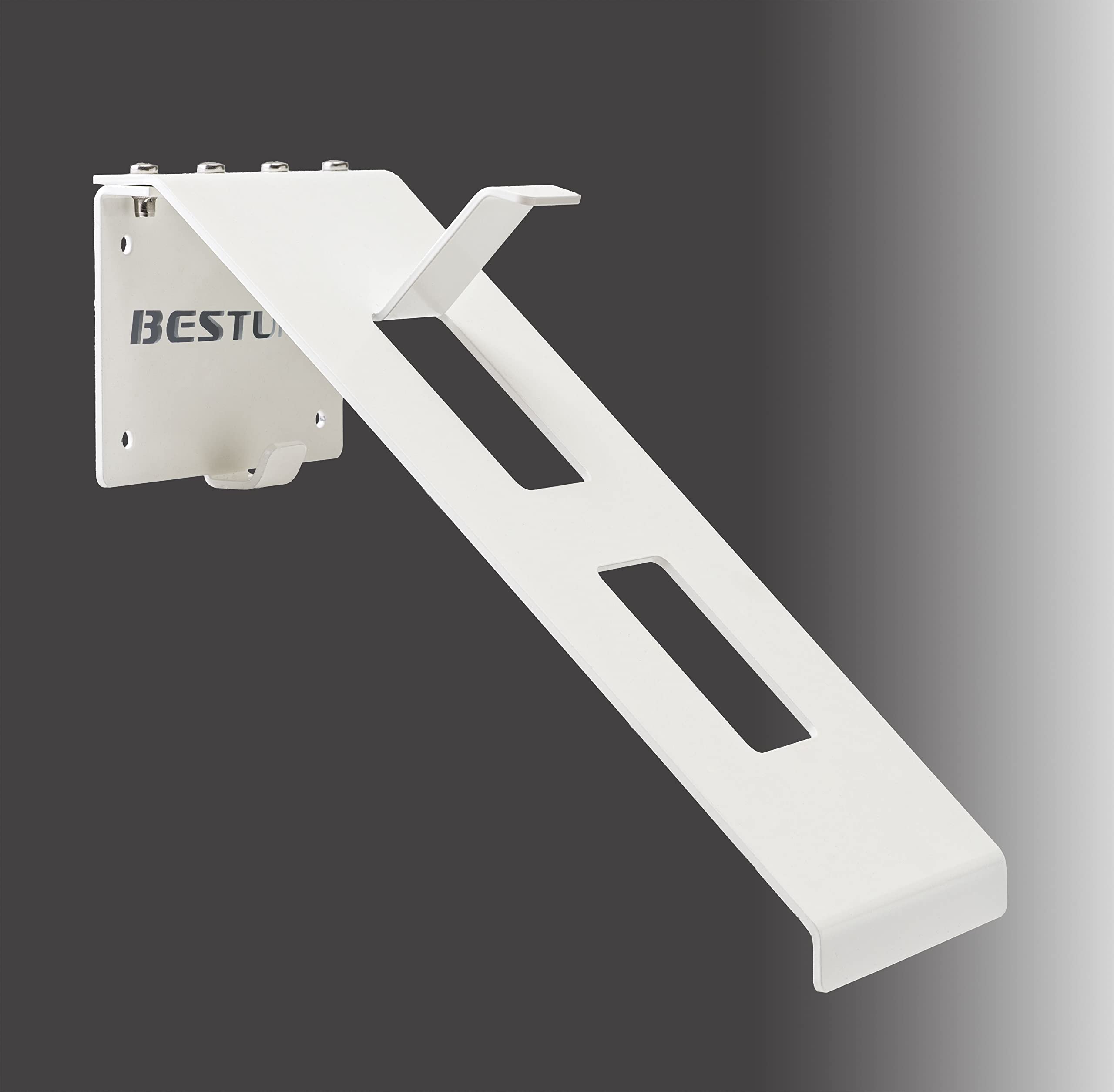 Bestunt Helmablage Helmhalterung | Für Motorrad Halter Regal Rack Lagerung Fixierung | Berg An Der Wand | Weiß