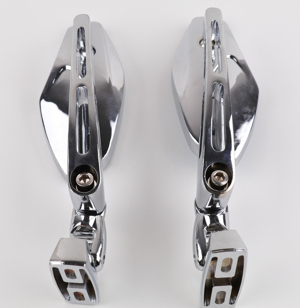 XYZCTEM Universal Chrome Adjust Racing Sport Mirrors for Honda CBR 600 1000 RR F4i F4 Suzuki GSXR 600 700 1000 1300 Hayabusa Bus