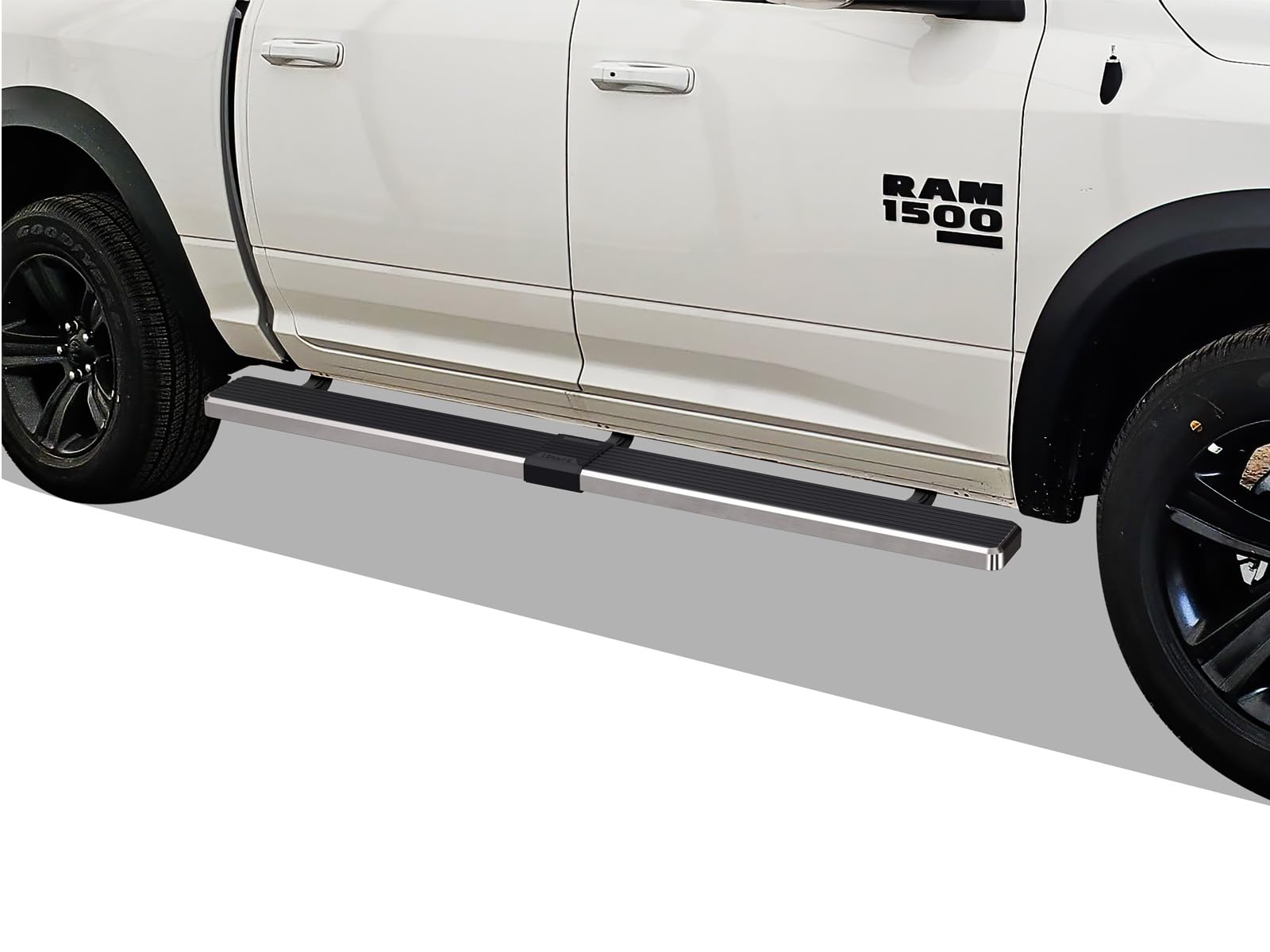 Aps (304 Stainless Steel Silver 6In Wheel To Wheel Running Boards Nerf Bars Side Step Compatible With Ram 1500 2019-2025 Crew Ca