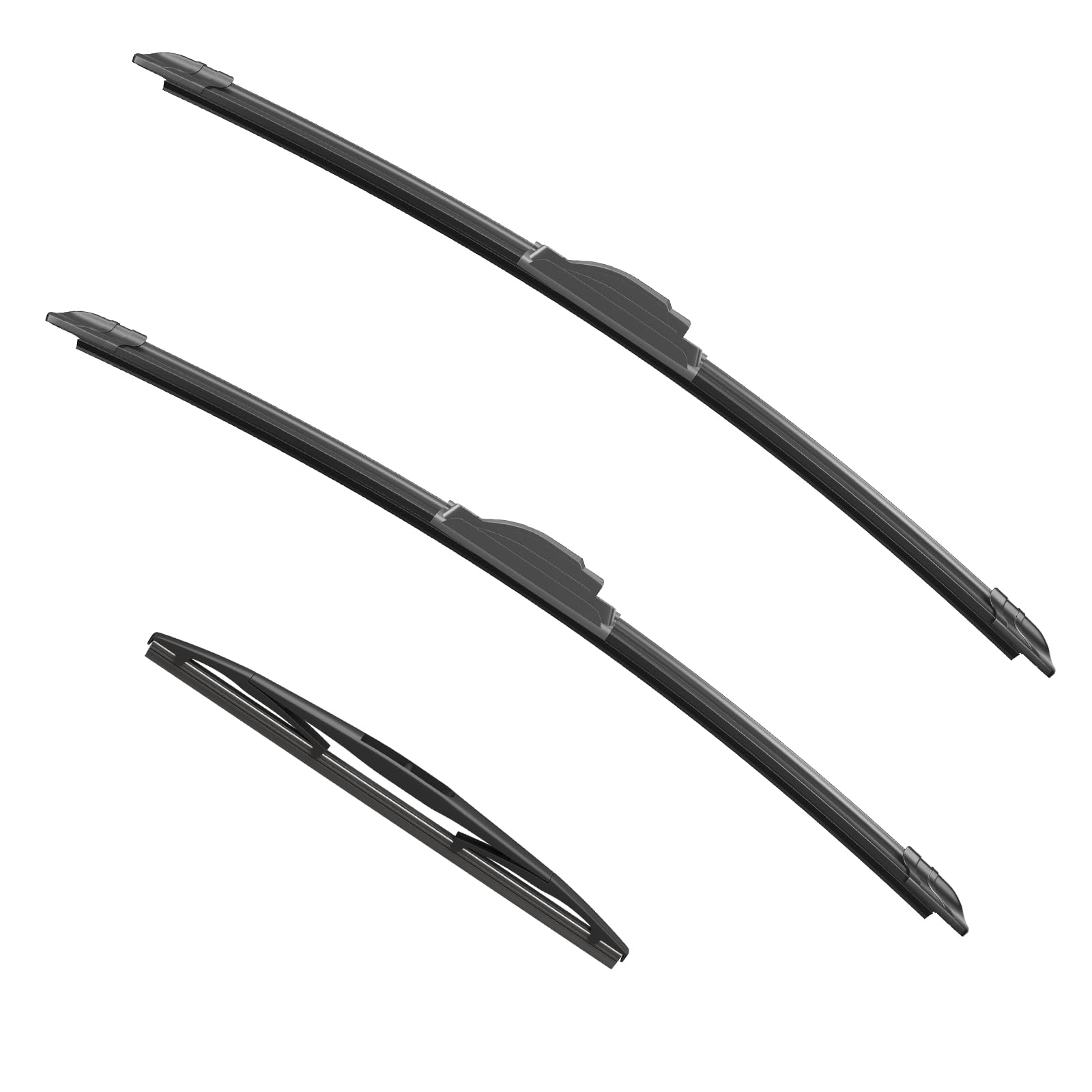 Anikluim 16''+16'' Wiper Blades With 12'' Rear Wiper Blade Set Replacement For 2018-2023 Jeep Wrangler Windshield Wipers Origina
