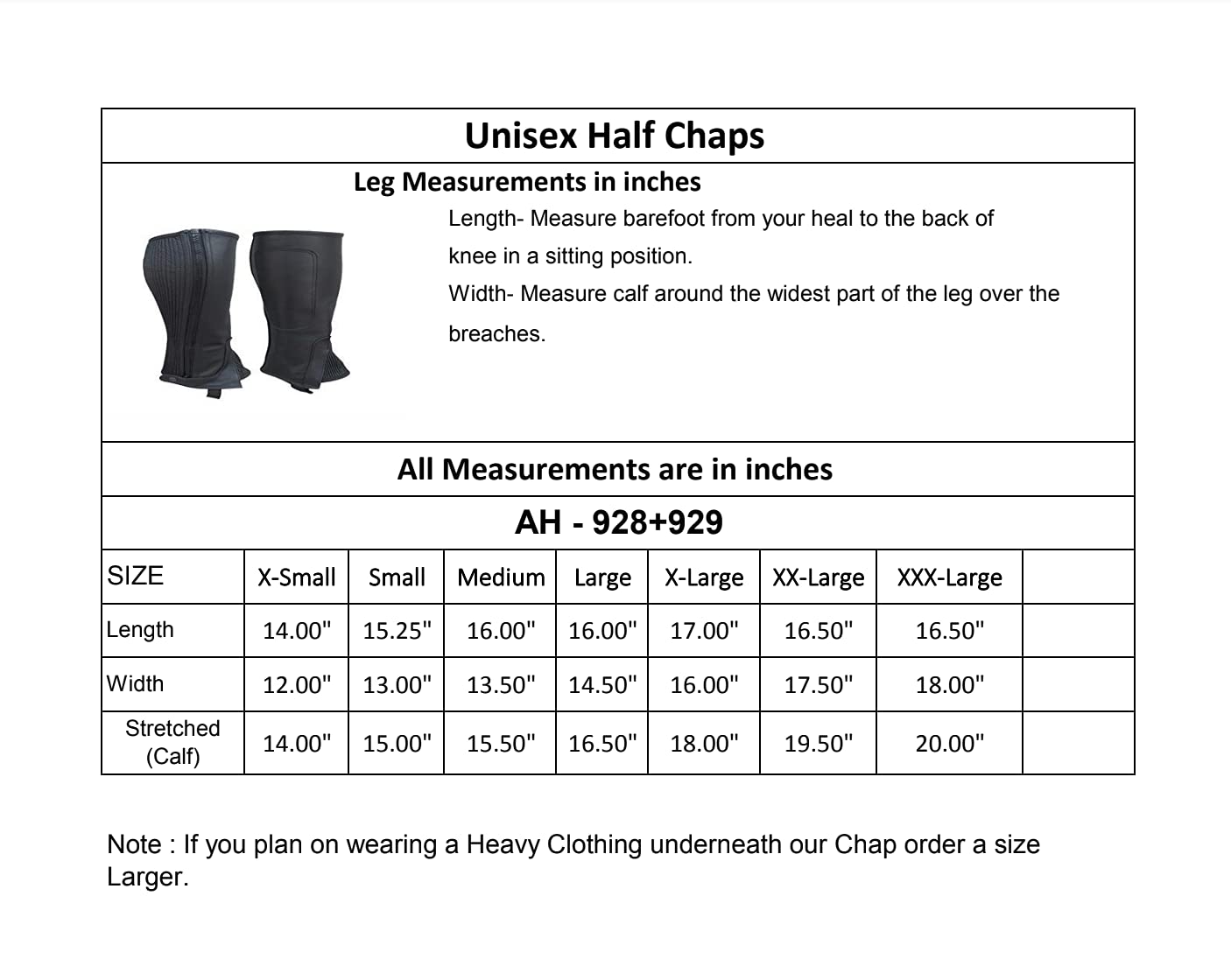 Luxhide Unisex Adult Leather Half Chaps Black And Brown (Black, L)