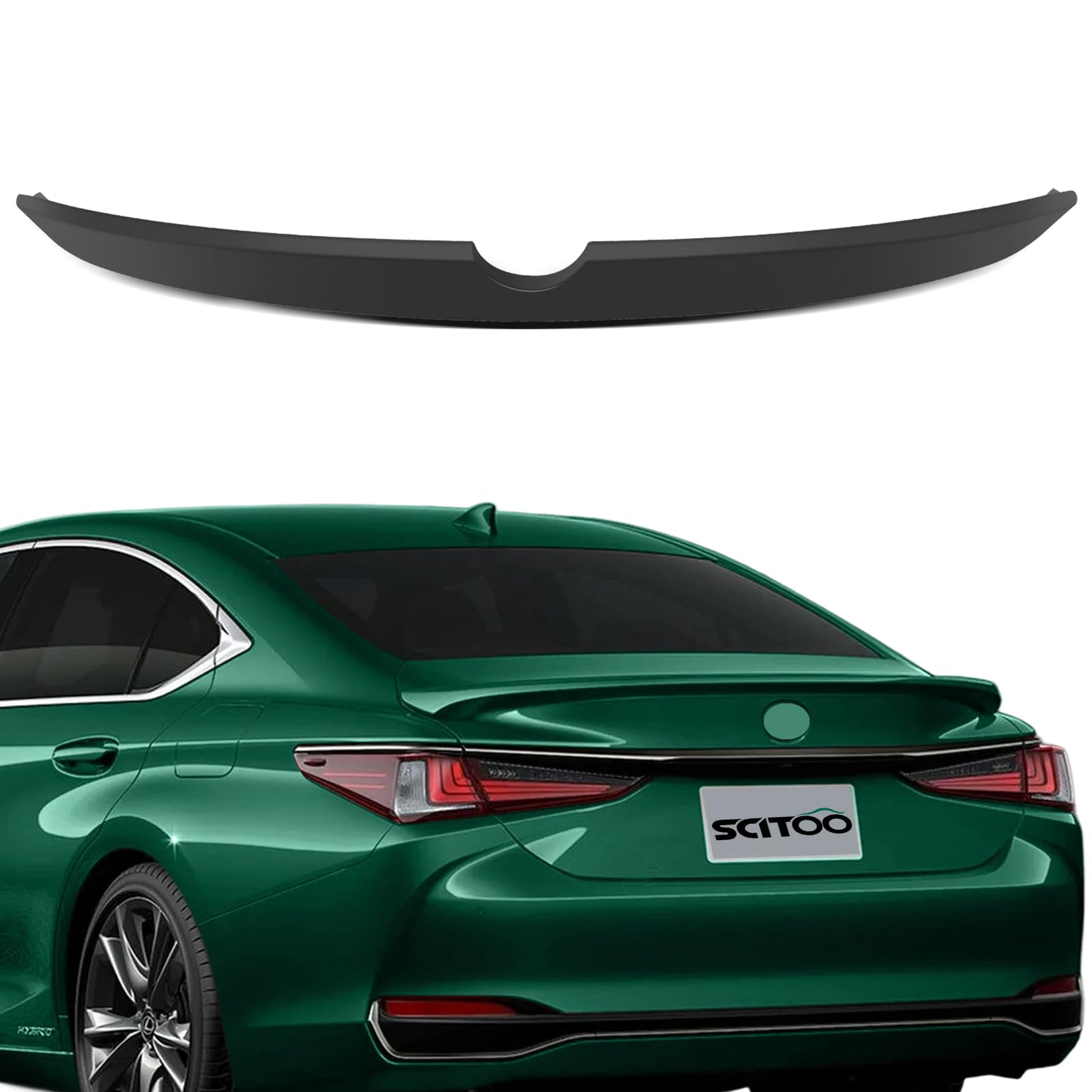 SCITOO Spoiler Wing Fits for 2012-2018 for Lexus IS200 IS250 IS300 Matte Black Factory Style Rear Trunk Spoiler Wing
