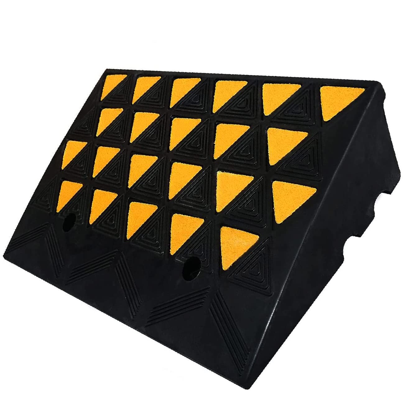 BESEA Rubber Curb Ramp 6'' inch High 23.6'' Length (Heavy Duty Ramp), for Driveway Curb Ramp Car Motorcycle Loading Dock Truck P