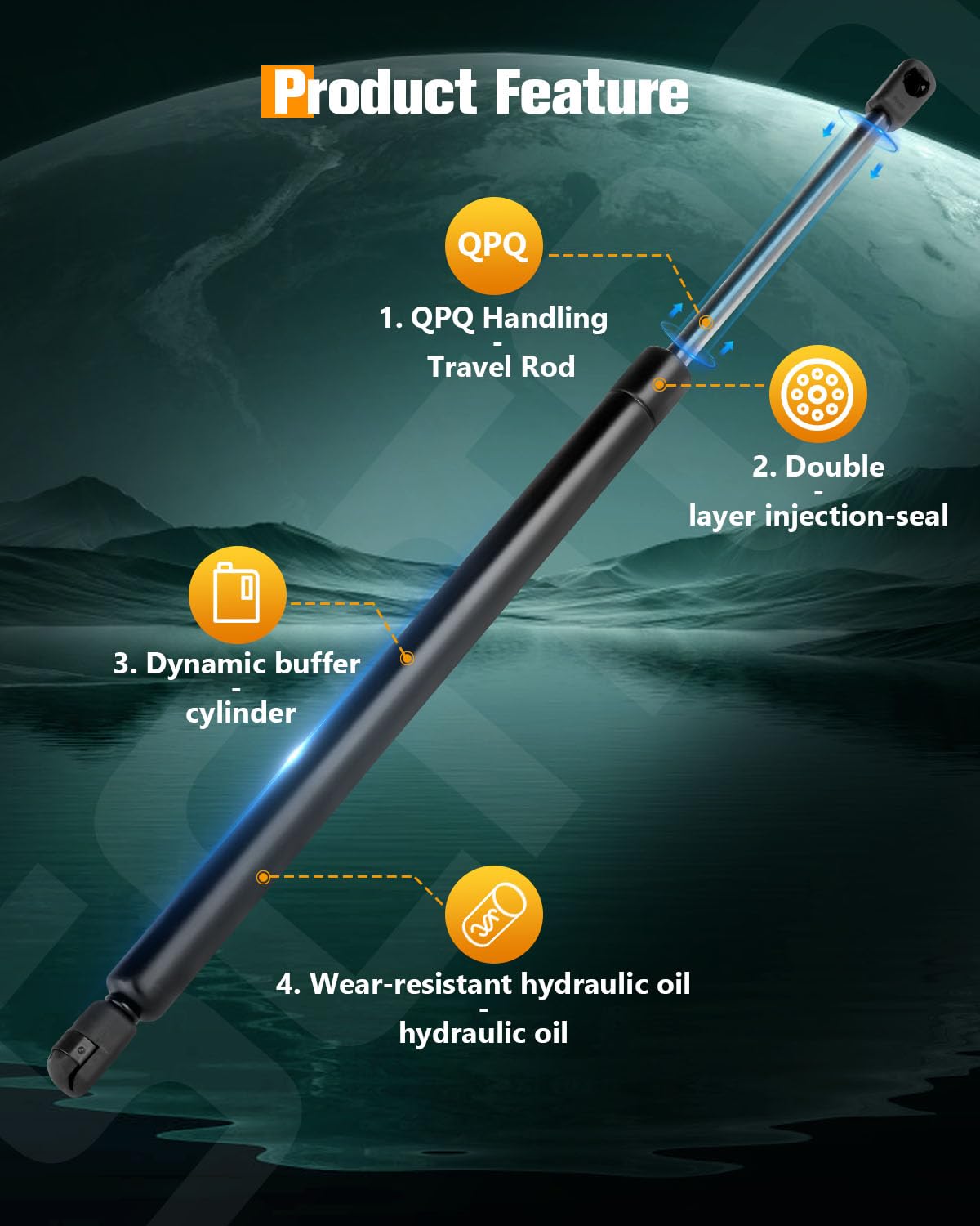 Scitoo Liftgate Lift Supports Replacement Struts Gas Springs Shocks Fit For Nissan Pathfinder 2005-2013