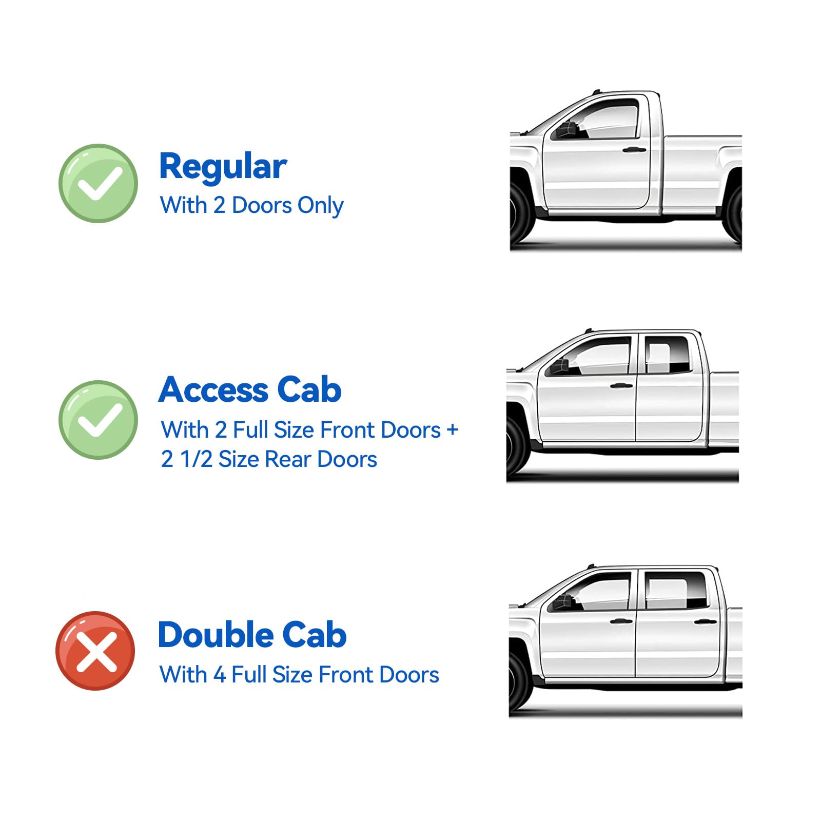 Window Visors Rain Guards For 2000-2006 Toyota Tundra Access Cab, Out-Channel Window Vent Wind Deflectors Visors Shades For 00-0