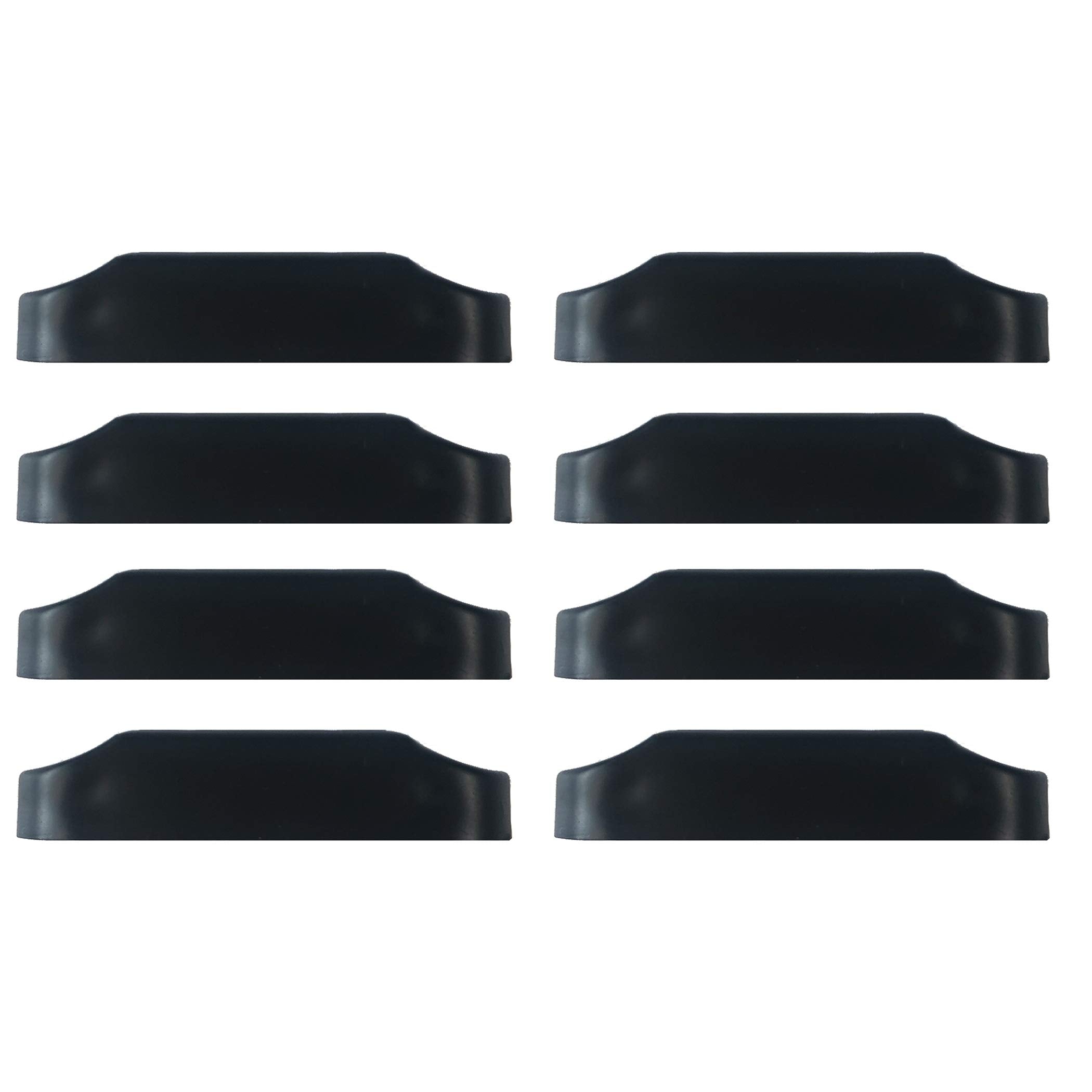 CALPALMY (4 Pairs) Magnetic Baggage Door Catch and Holder Kit - Black RV Storage Door Latch Perfect Alternative for Plastic Spri