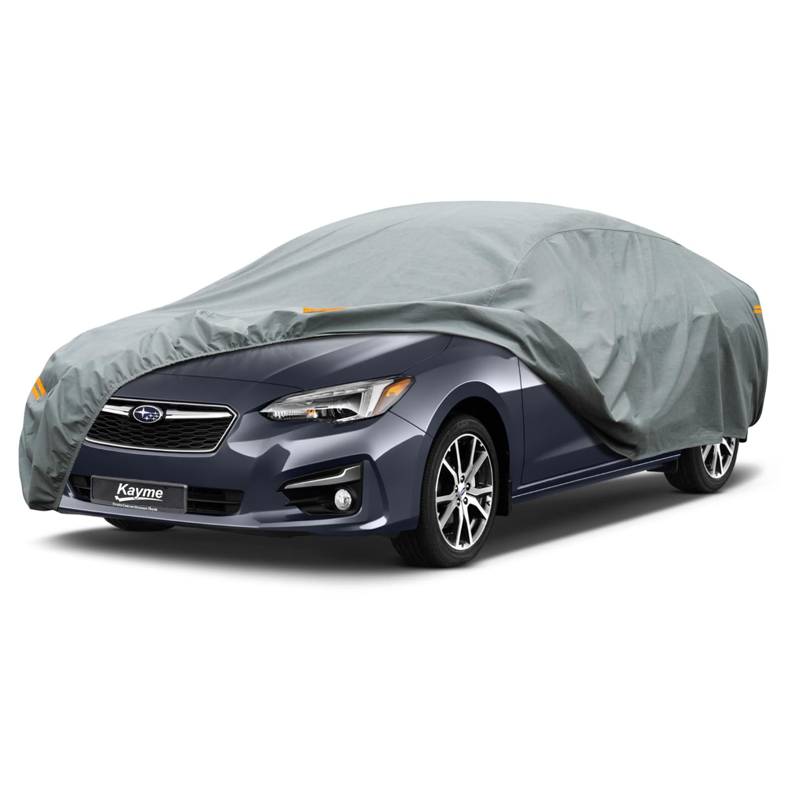 Kayme Heavy Duty Car Cover Custom Fit Subaru Impreza Sedan 4 Door Waterproof All Weather For Automobiles, Full Exterior Covers S