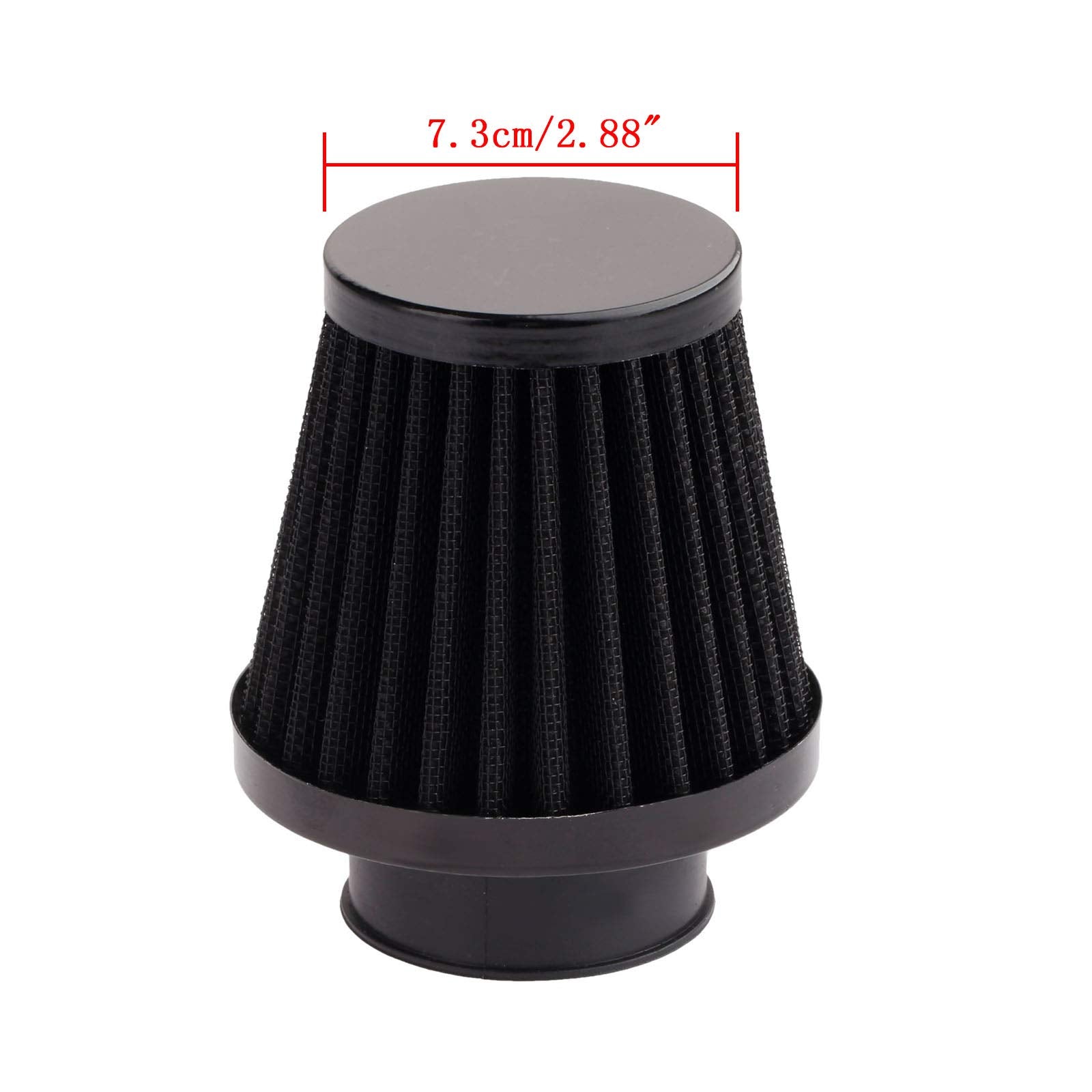 Mtsooning Motorcycle Air Filter Pod, 39Mm Washable Universal Clamp-On Breathers, Cone Intake Filter Replacement For Atv Dirt Pit