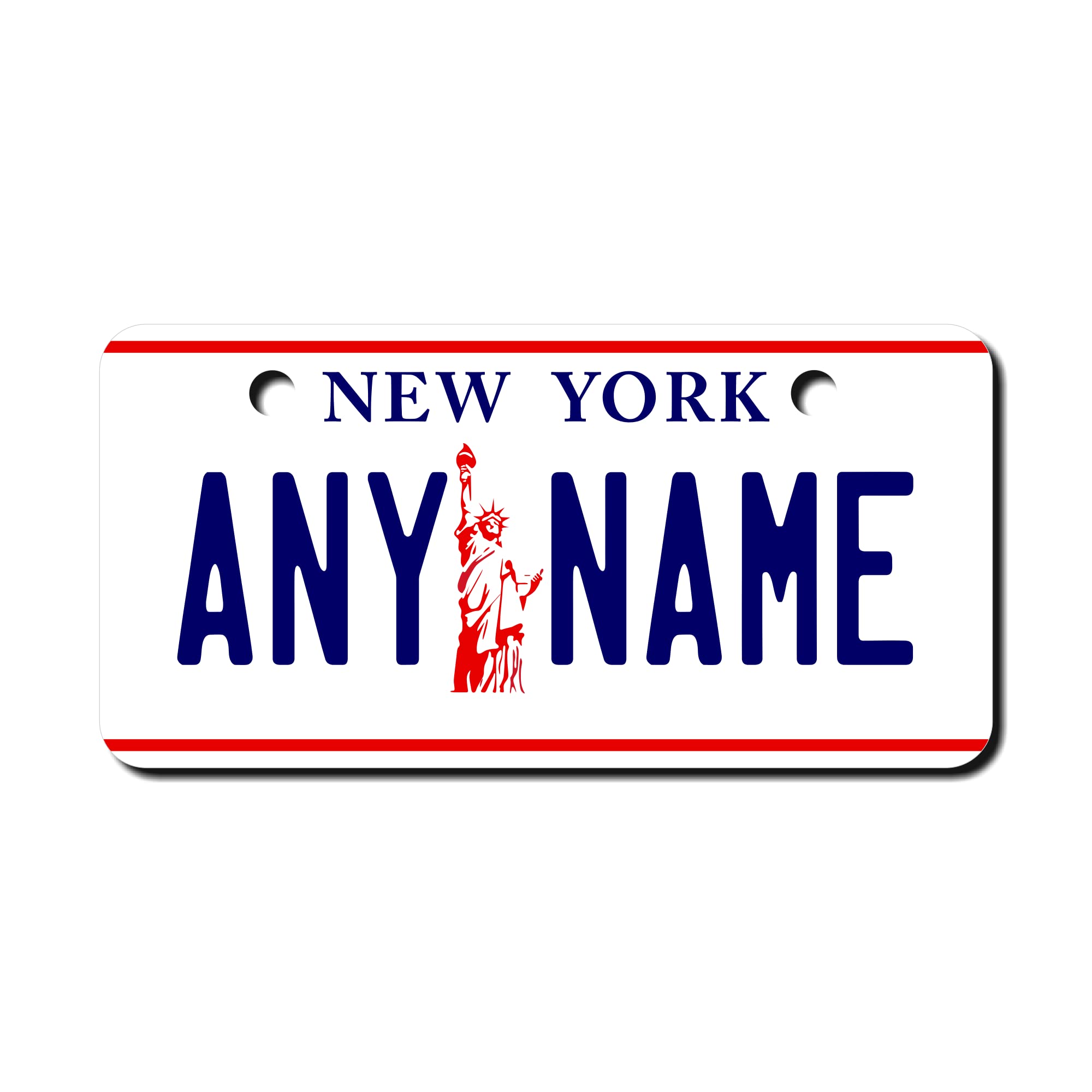 Teamlogo - Personalized New York License Plate - Custom Aluminum Name, Text Or Number Plate - Customized License Bike Accessorie