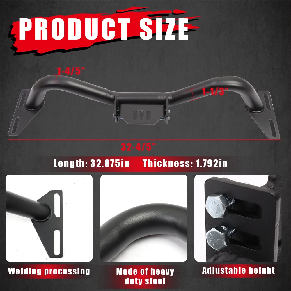 Elitewill Adjustable Transmission Crossmember With Black Powder Coating Fit For 1963-1987 C10 / C20 / Blazer / Suburban Adjustable Center Tab Compatible With All Gm Truck Automatic Transmissions