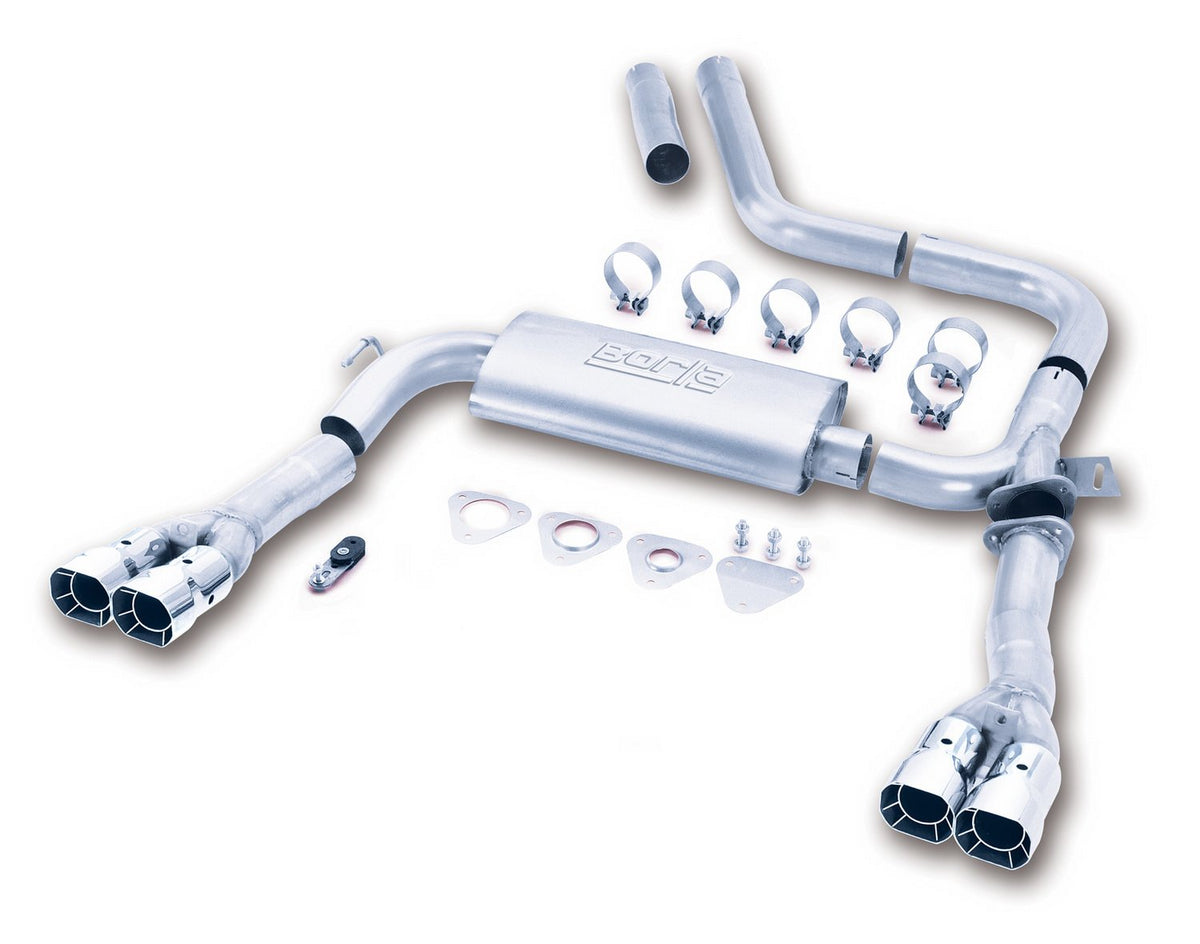 BORLA 14780 Cat-Back Performance Exhaust System for 1998-2002 Chevrolet Camaro SS/Camaro Z28/ Pontiac Firebird/Trans-Am 5.7L V8 