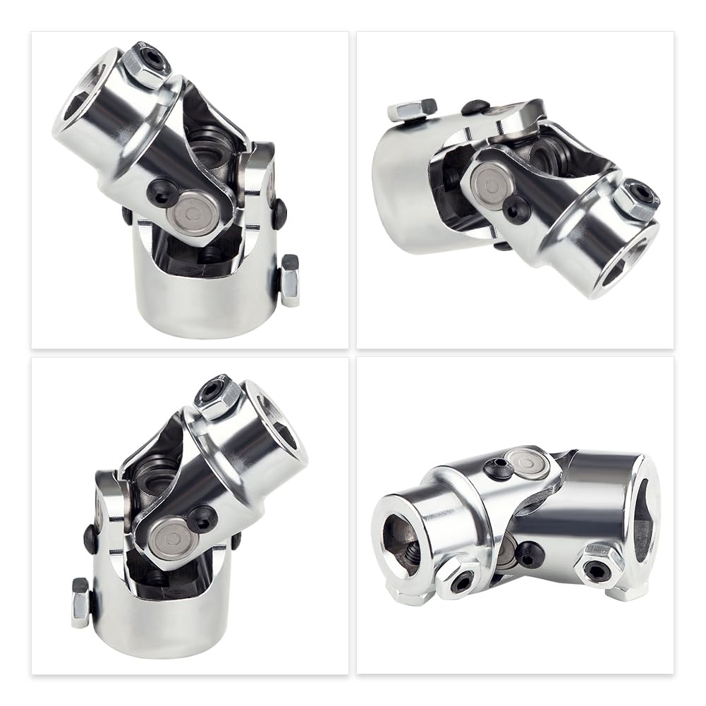 WMPHE Single Steering Shaft Universal U Joint 3/4'' DD to 1'' DD, 83mm (3-1/4'') Working Angle 35Degree