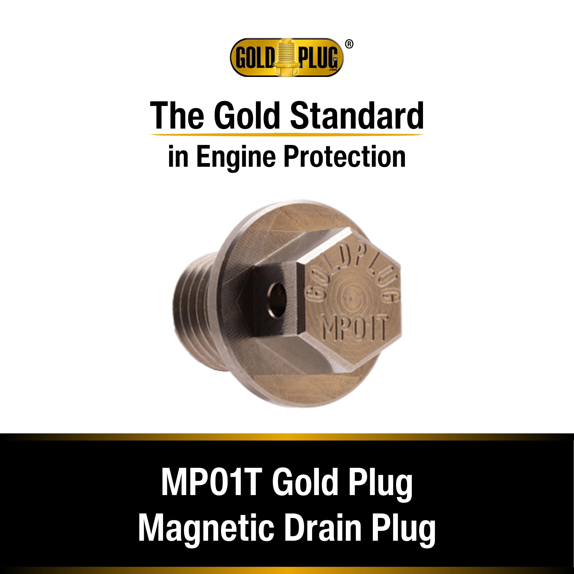 Goldplug Mp-01T M12X1.5, Made In Usa, Reduced Hex Head - Stainless Steel Magnetic Drain Plug - Honda, Uses Extra Washers Sw-03
