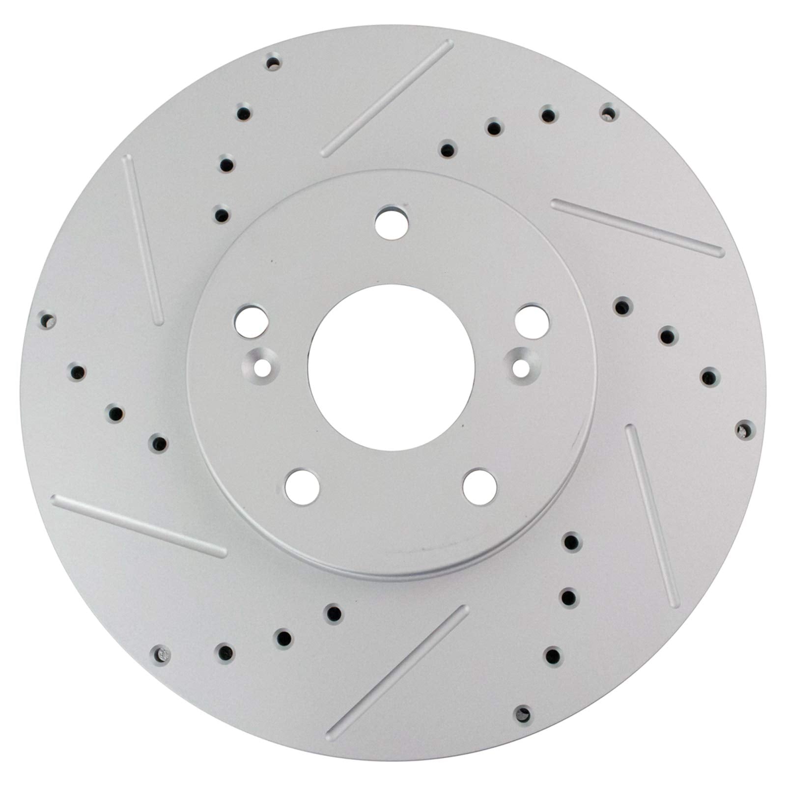 Trq Front Performance Brake Rotor Drilled Slotted Pair For 2003-2012 Honda Accord / 2001-2003 Cl / 2001-2006 Mdx / 1999-2004 Ody