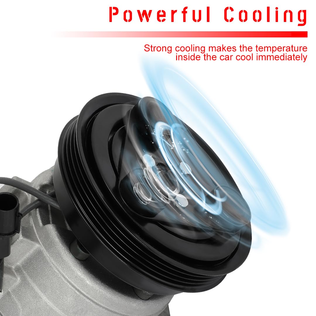 cciyu Air Conditioning Compressor 2001-2005 Fit for Hyundai Accent 1.6L AC Compressor Pump
