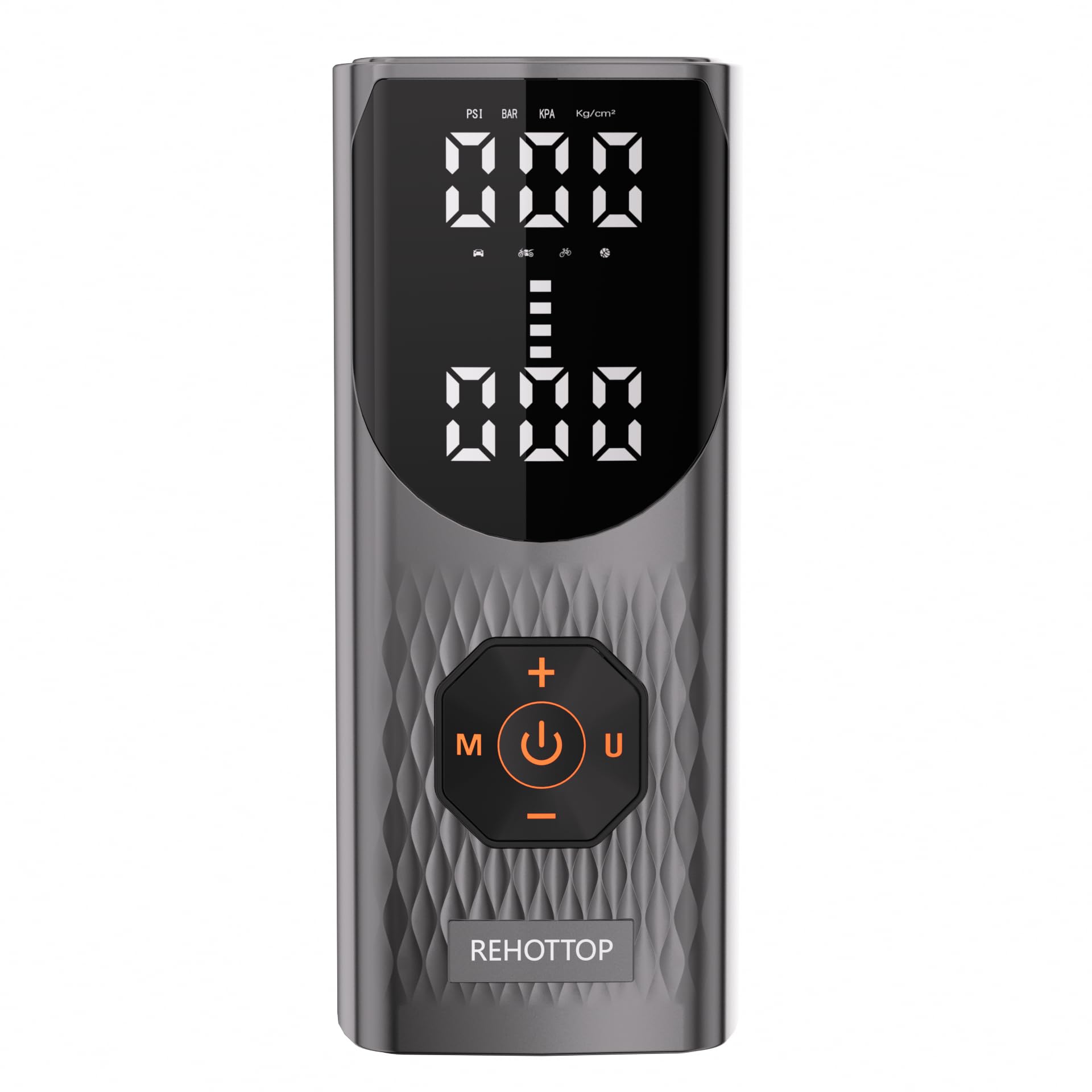 Rehottop Tire Inflator Portable Air Compressor, 160Psi Air Pump For Car Tires, 4X Fast Inflation Air Compressor With Tire Gauge 