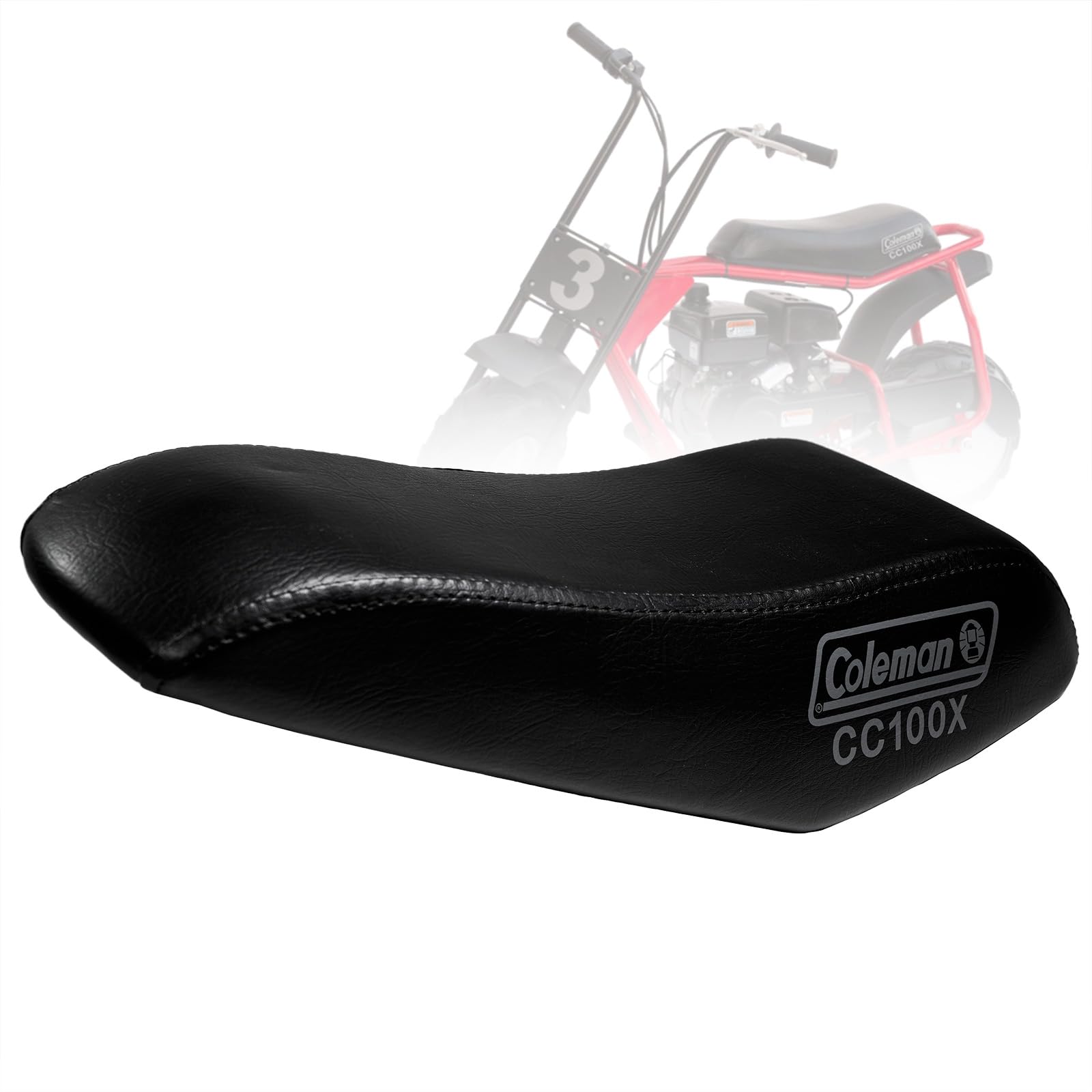 JMCHstore NEW Upgraded 17'' Seat for Coleman cc100x, Baja DB30 Doodle Bug 98cc 100x 100cc Motor cc100 3.0HP Mini bike Trail Powe