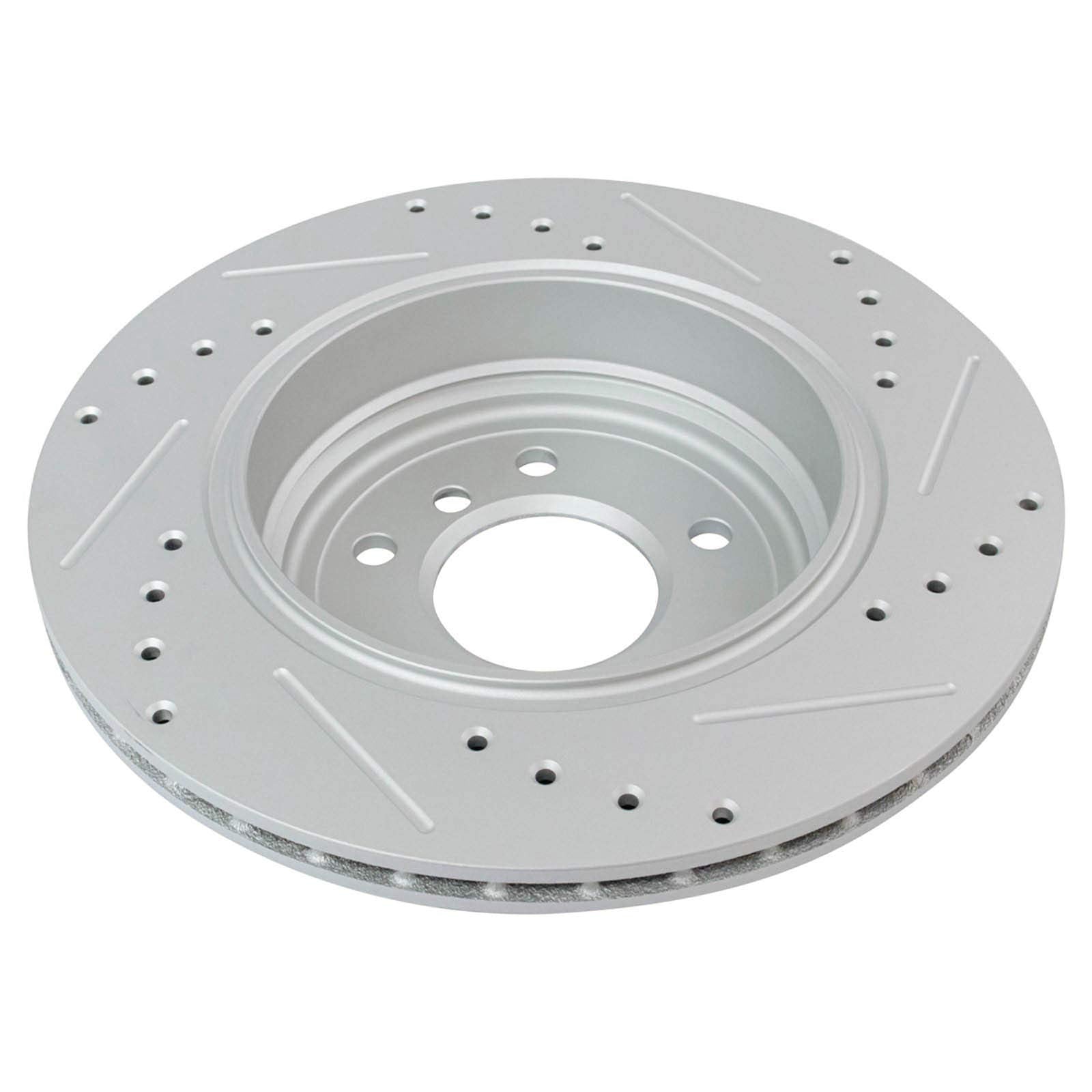 Trq Rear Performance Brake Rotors Set Premium G-Coated Compatible With 2004-2007 Bmw 525I 2008-2010 528I 530I